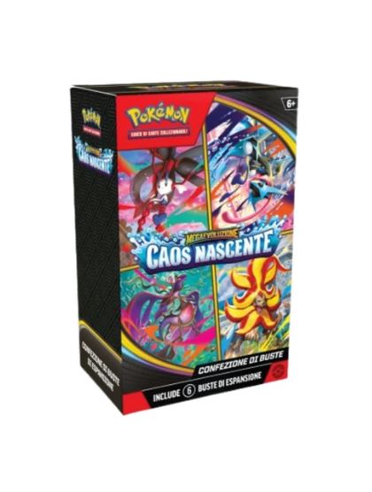 POKEMON M4 MEGAEVOLUZIONE CAOS NASCENTE BUNDLE 6 BUSTE 2026
