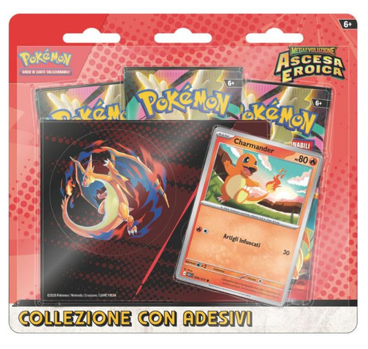 POKEMON M2.5 COLLEZIONE CON ADESIVI MEGAEVOLUZIONE-ASCESA EROICA