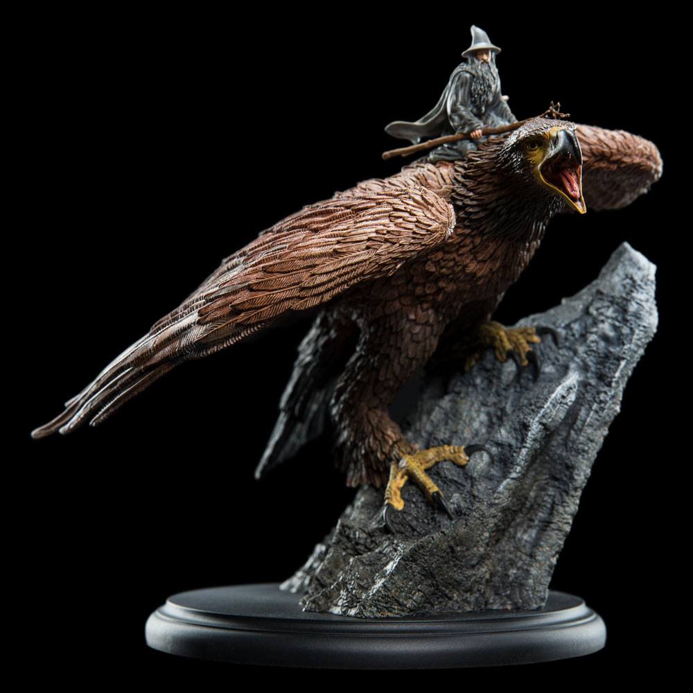 Statua del Signore degli Anelli: Gandalf su Gwaihir, 15 cm