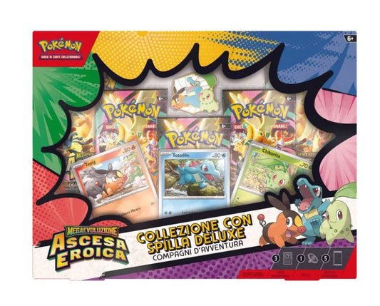 POKEMON M2.5 COLLEZIONE CON SPILLA DELUXE COMPAGNI D'AVVENTURA