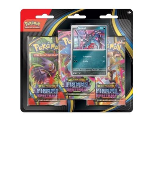 POKEMON MEGAEVOLUZIONE - FIAMME SPETTRALI 3 PACK BLISTER (IT)