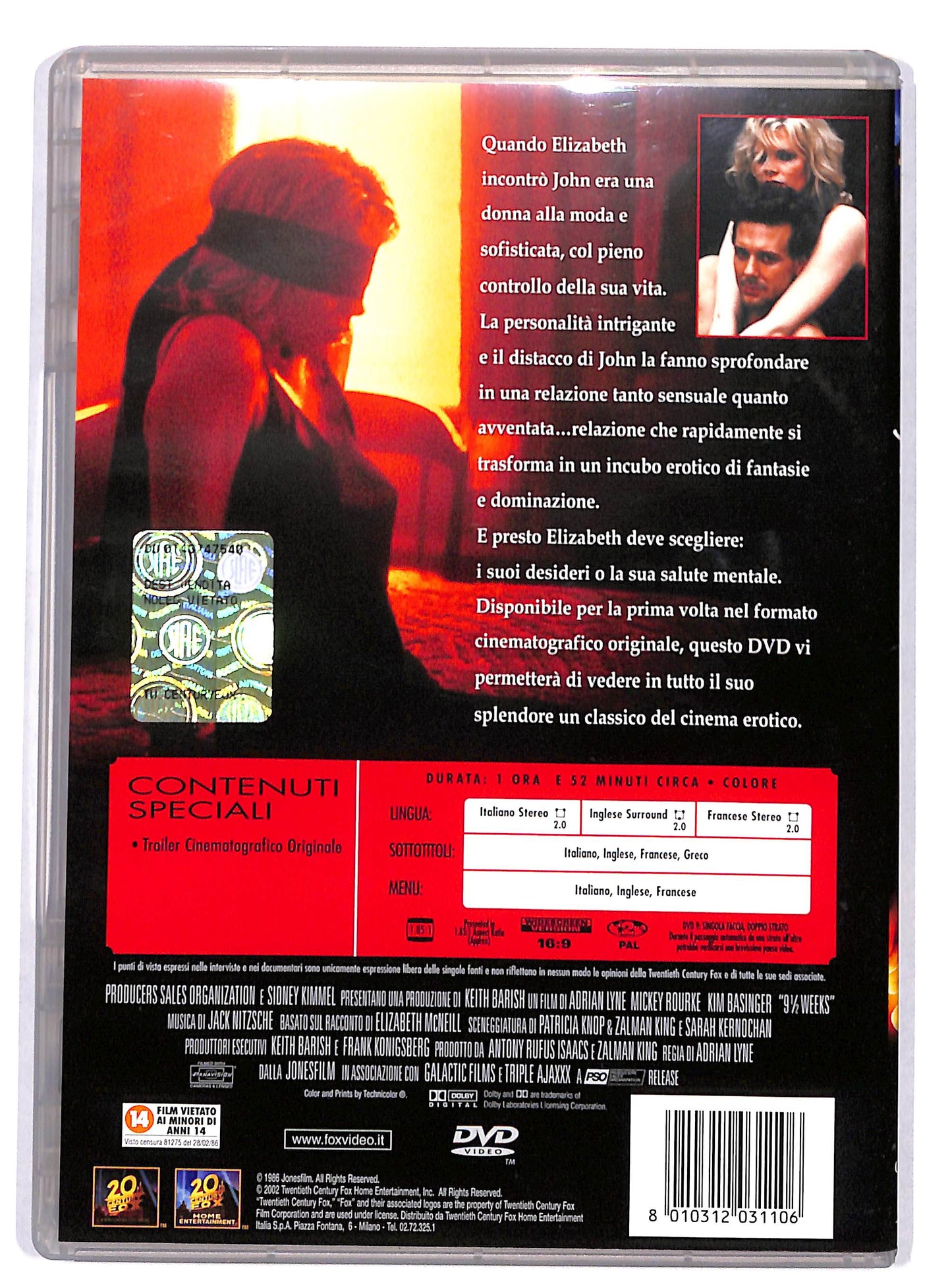 EBOND 9 settimane e 1/2 DVD D820626