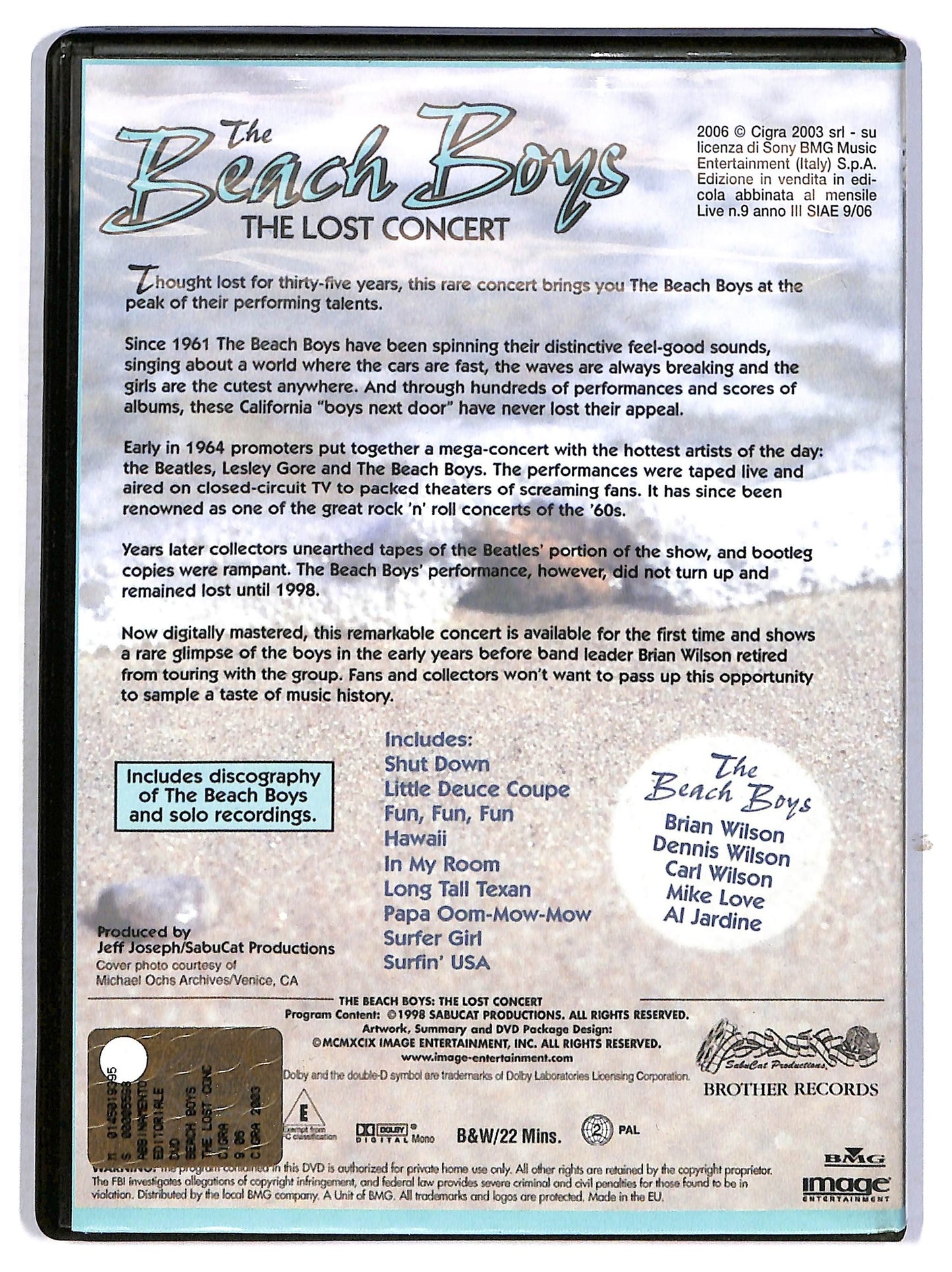EBOND The Beach Boys EDITORIALE DVD D820836