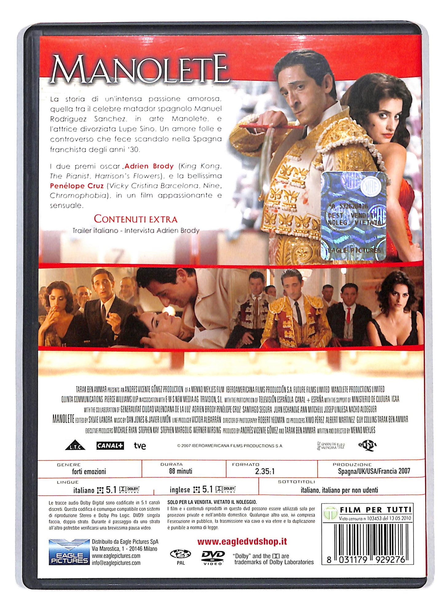 EBOND Manolete DVD D821138