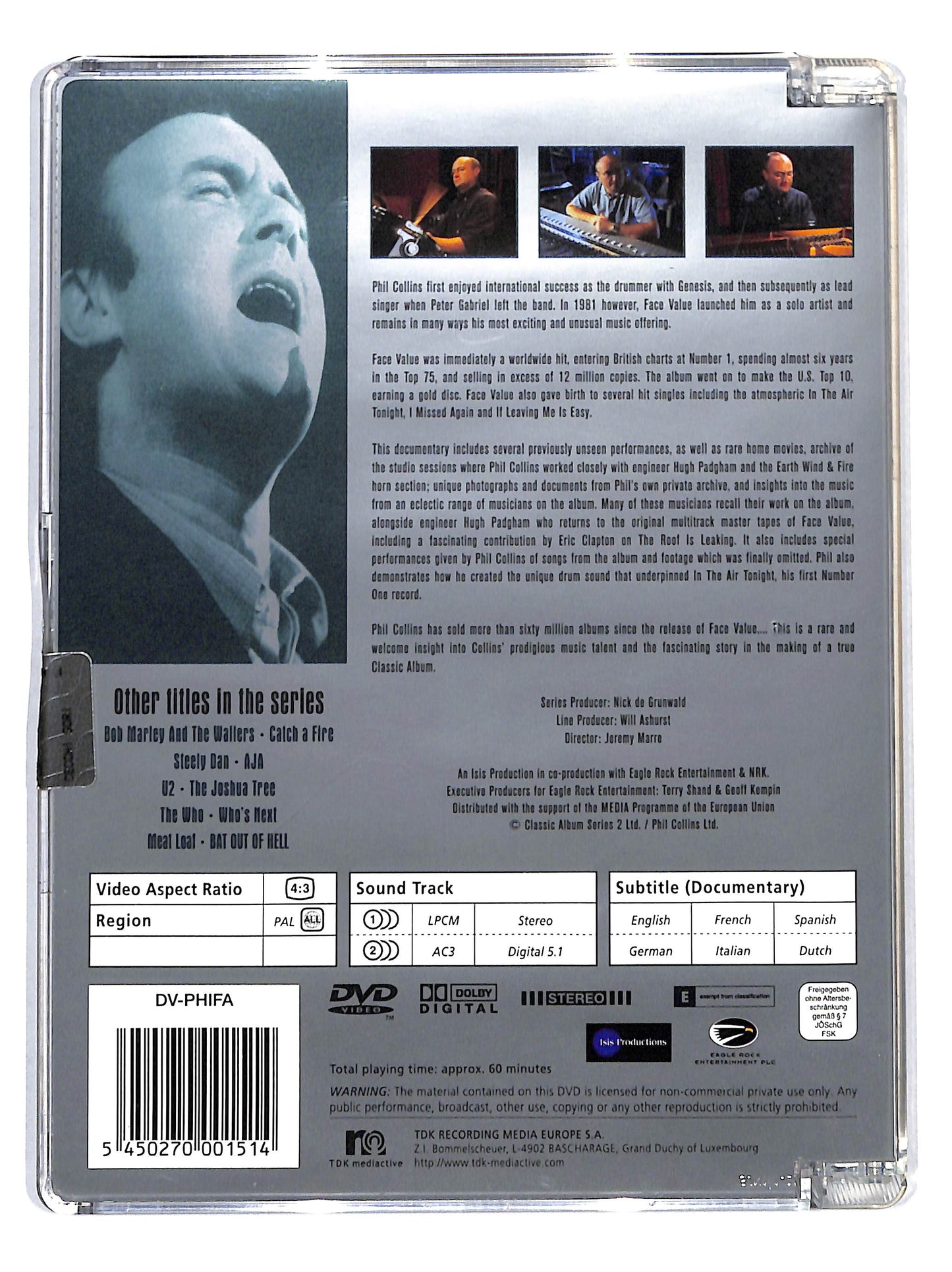 EBOND Collins Phil - Face Value SJB DVD D821148