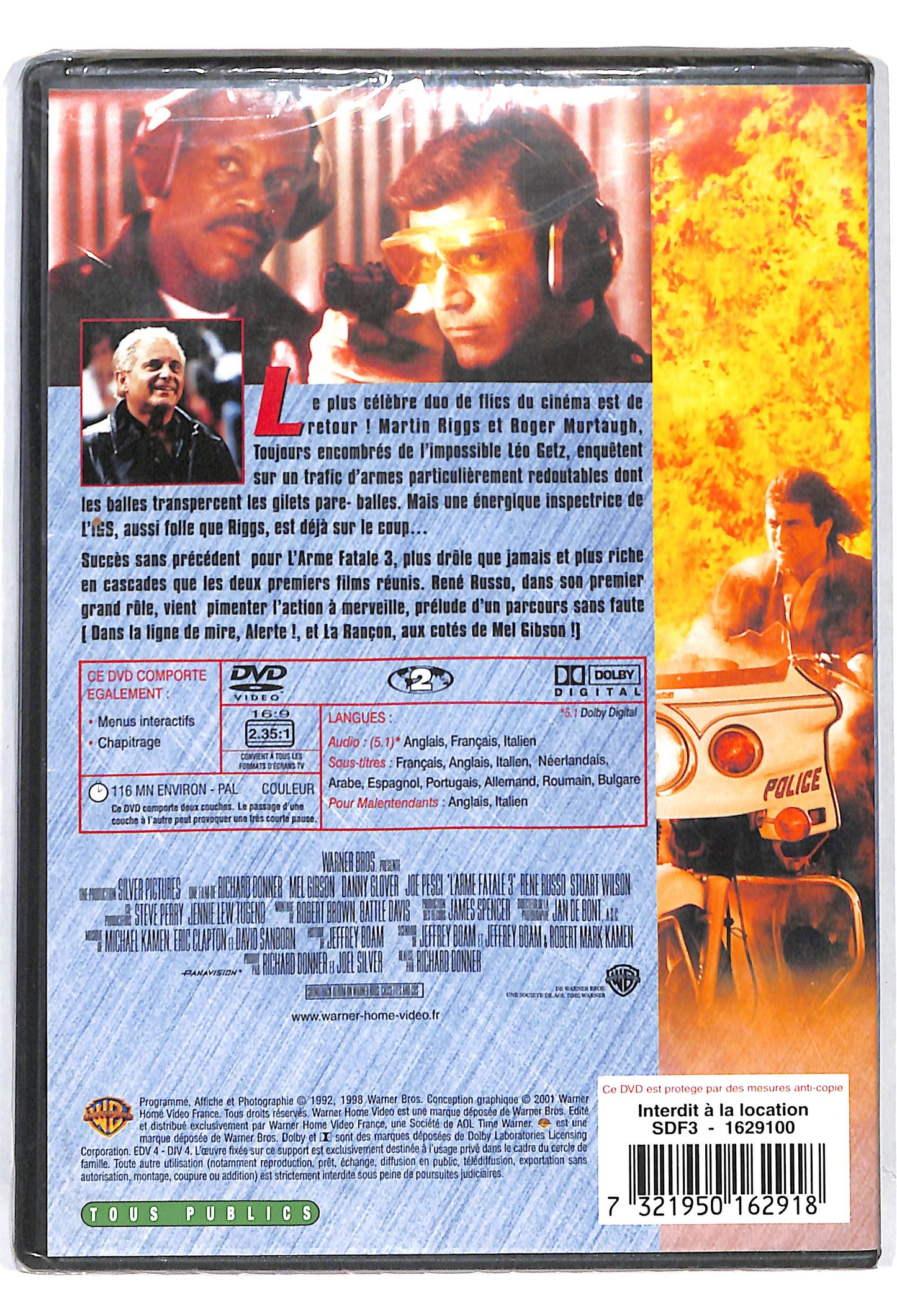 EBOND L'arme Fatale 3 Edition Speciale - versione Francese DVD DB006197