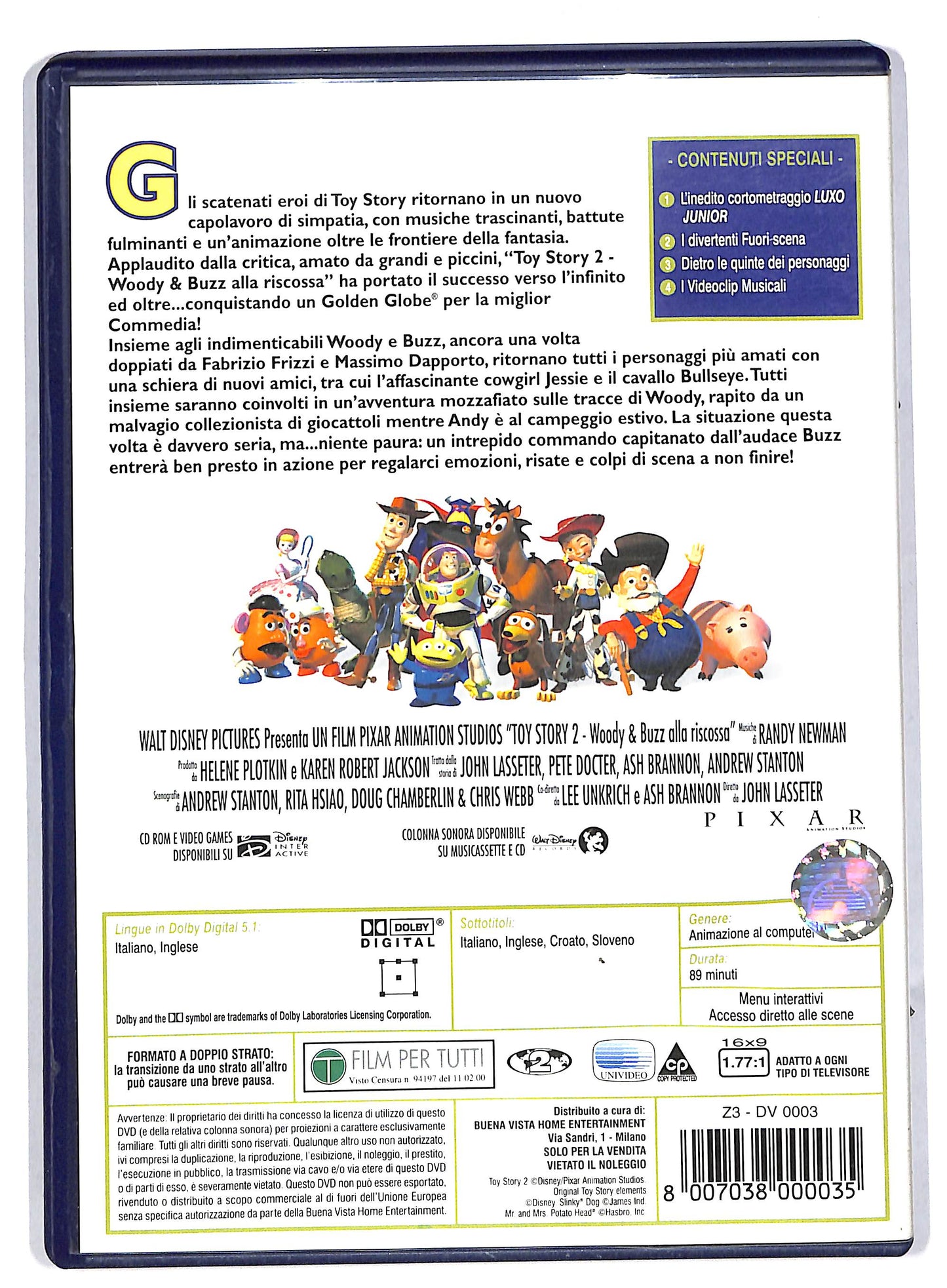 EBOND Toy Story 2 - Woody e Buzz alla riscossa DVD DB554712