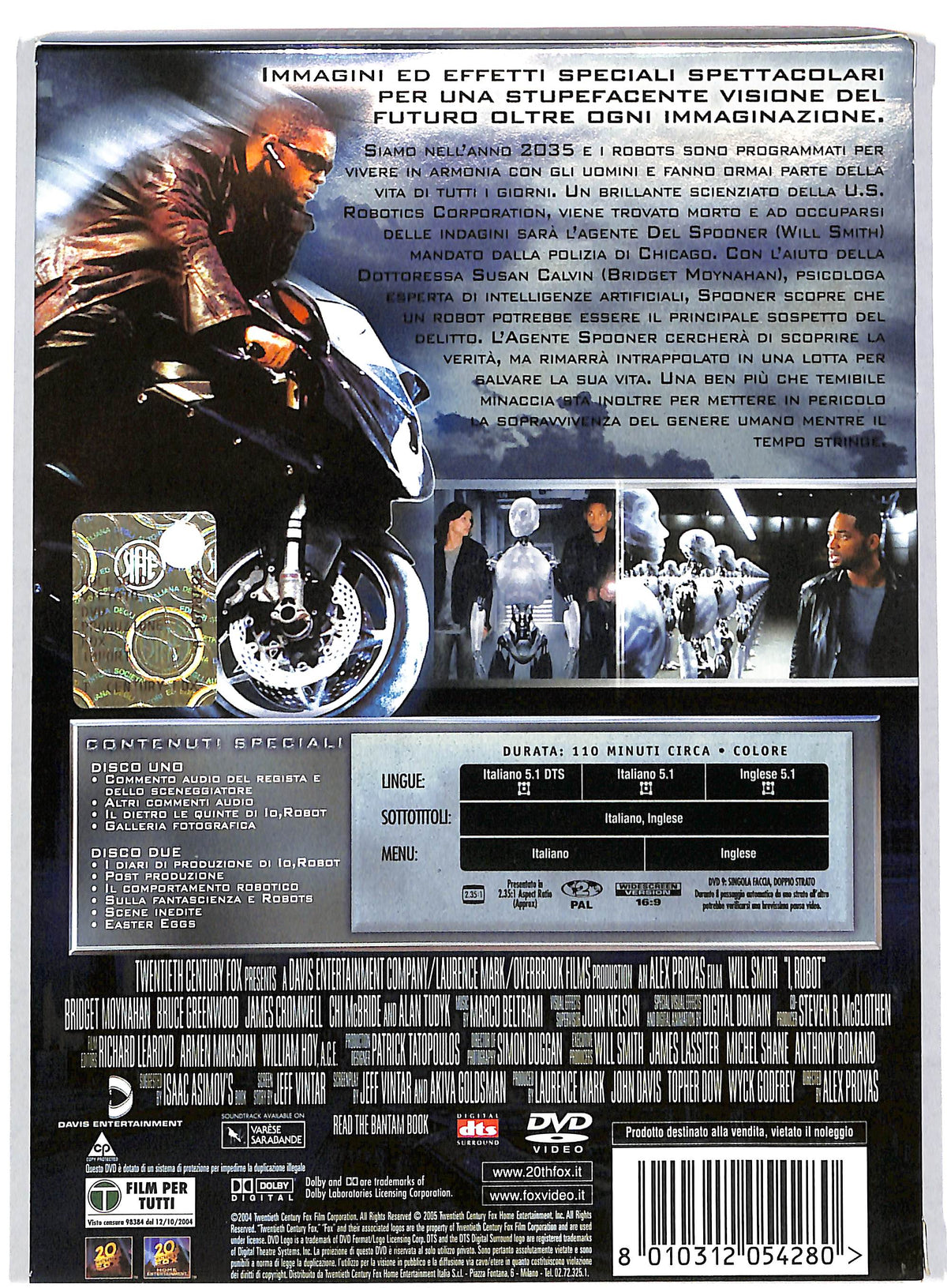 EBOND Io Robot EDIZIONE SPECIALE Slipcase DVD DB555905