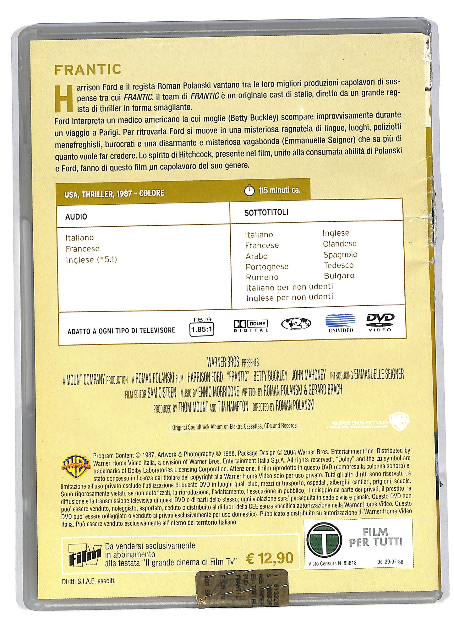 EBOND Frantic EDITORIALE DVD DB556214