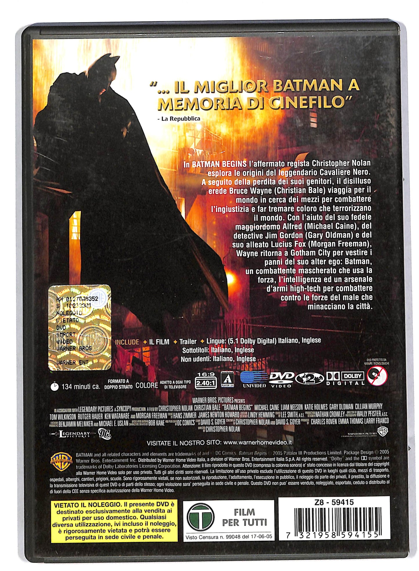 EBOND Batman Begins DVD DB556217
