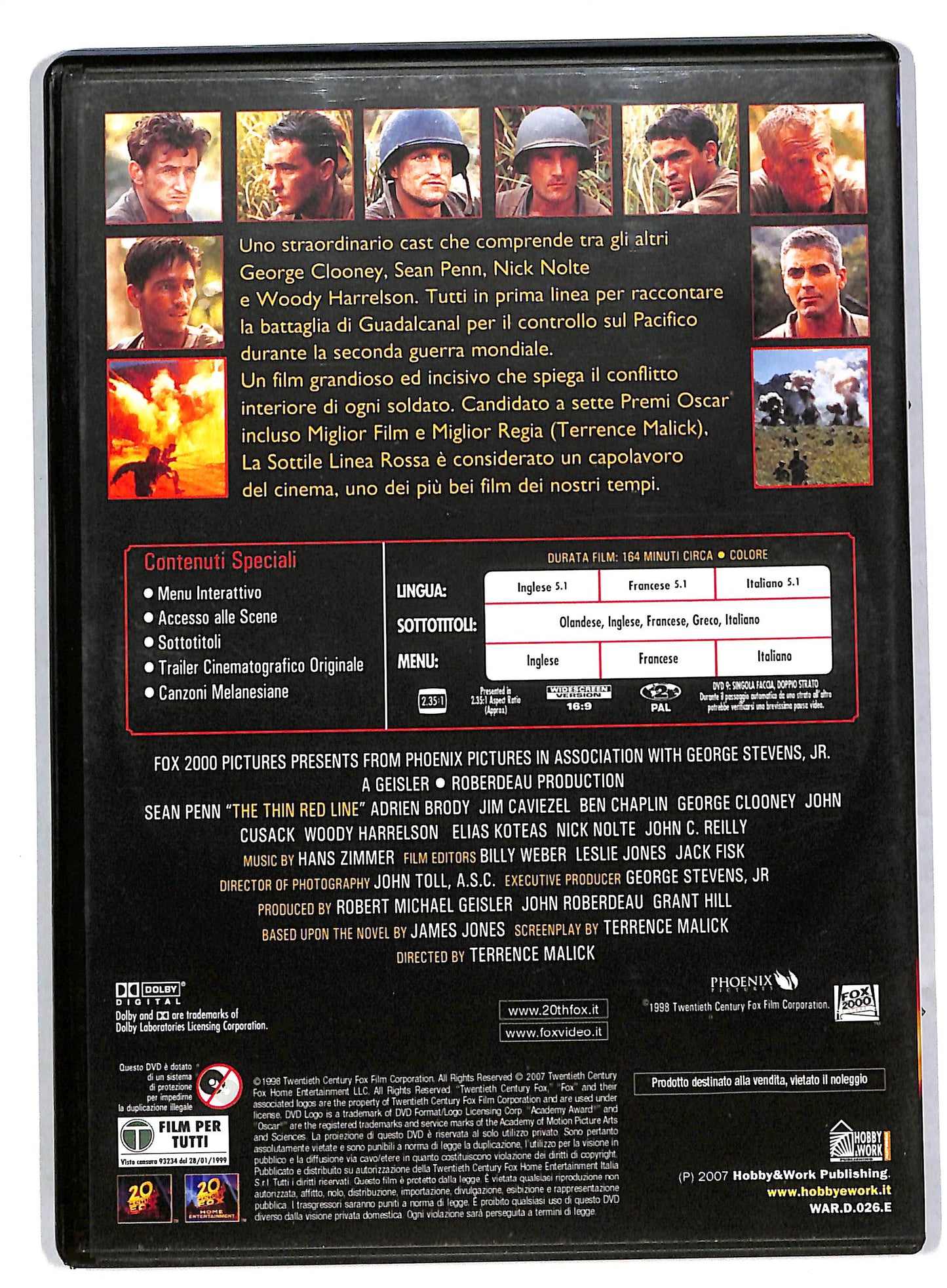 EBOND La sottile linea rossa EDITORIALE DVD DB556247