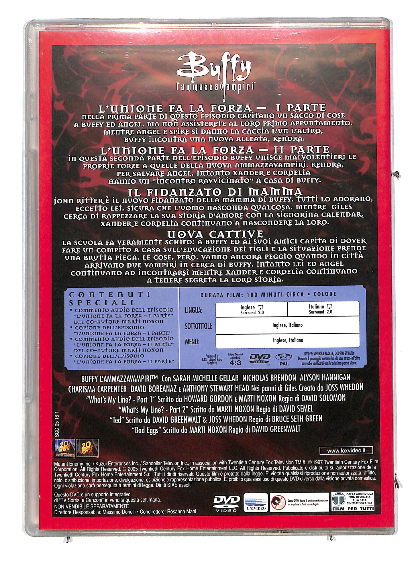 EBOND Buffy L' ammazzavampiri stagione 2 disco 3 EDITORIALE DVD DB559924