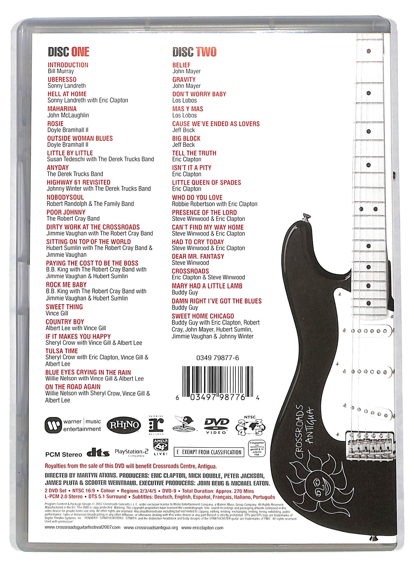 EBOND Eric Clapton - Crossroads Guitar Festival 2007 DVD DB559947