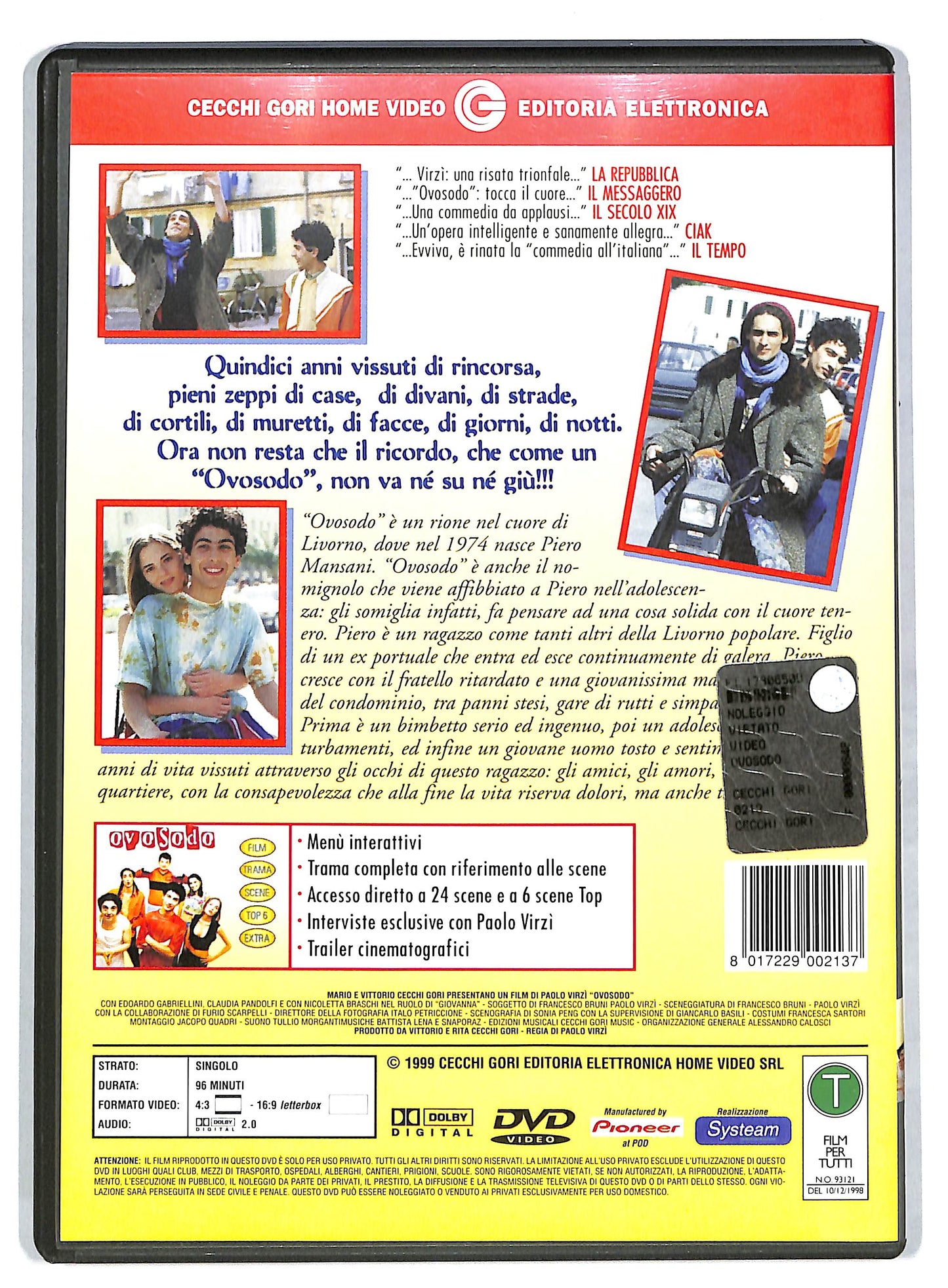 EBOND Ovosodo DVD DB562216