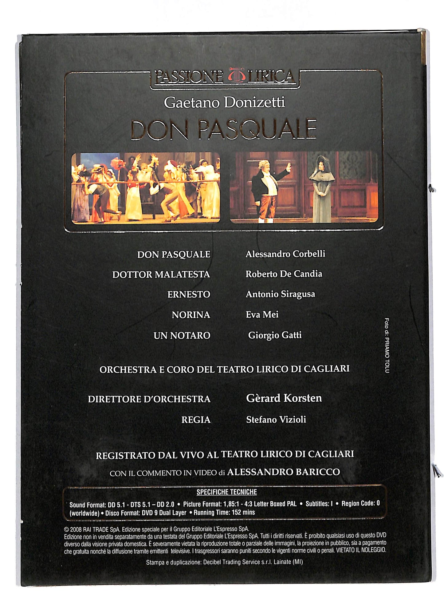 EBOND Don pasquale - passione lirica EDITORIALE DIGIPACK DVD DB563231