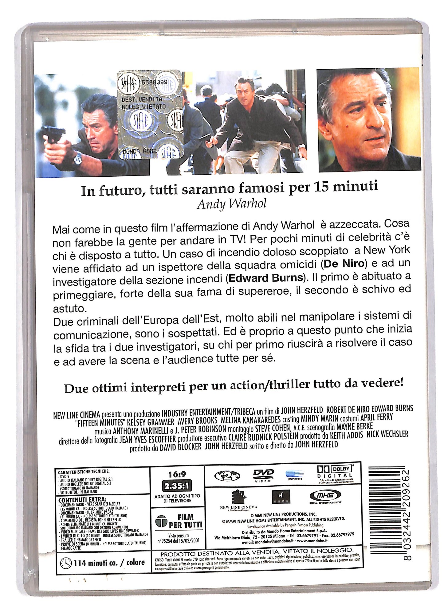 EBOND 15 minuti - Follia omicida a New York DVD DB563732