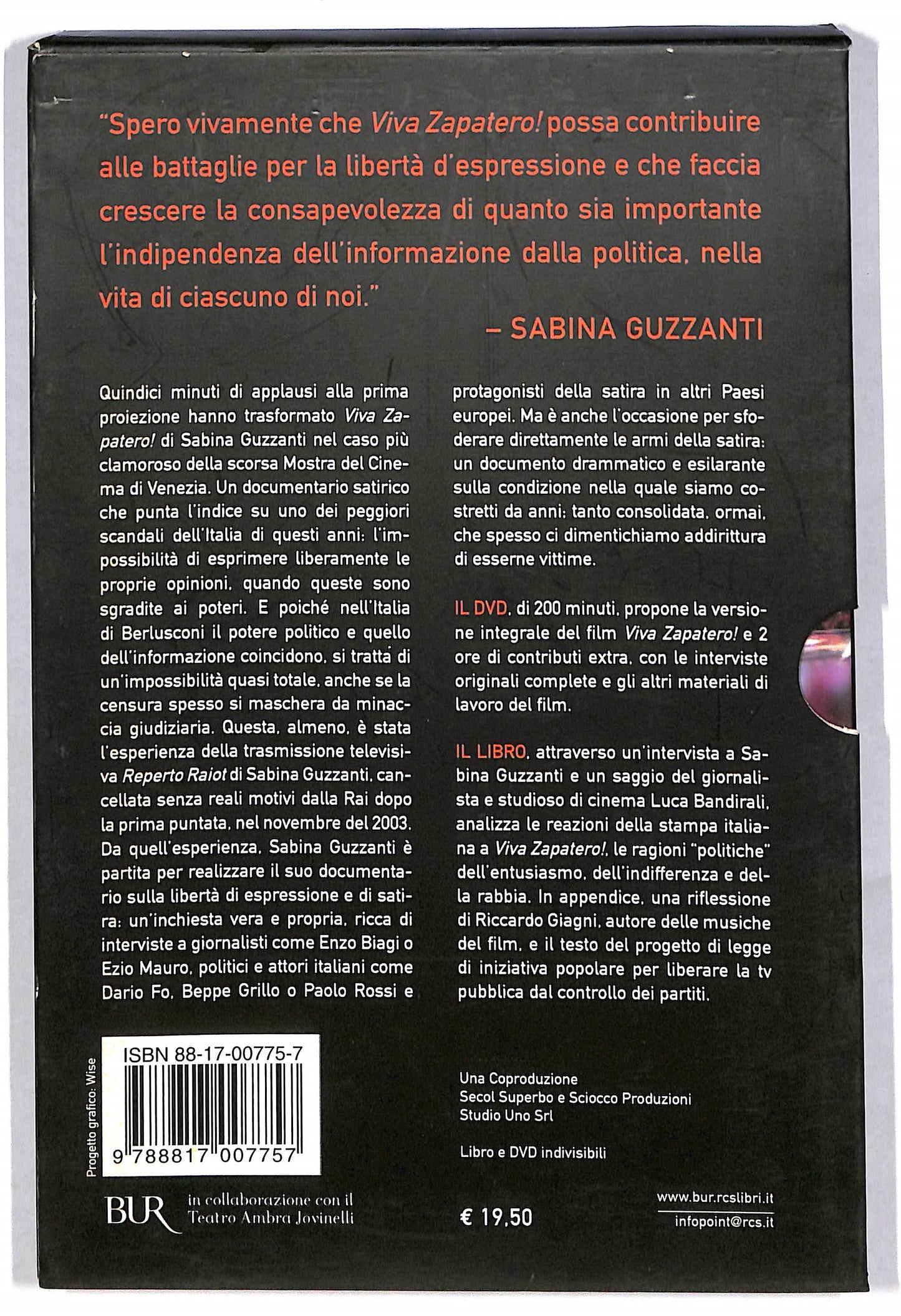 EBOND Viva Zapatero + LIBRO DVD DB563734