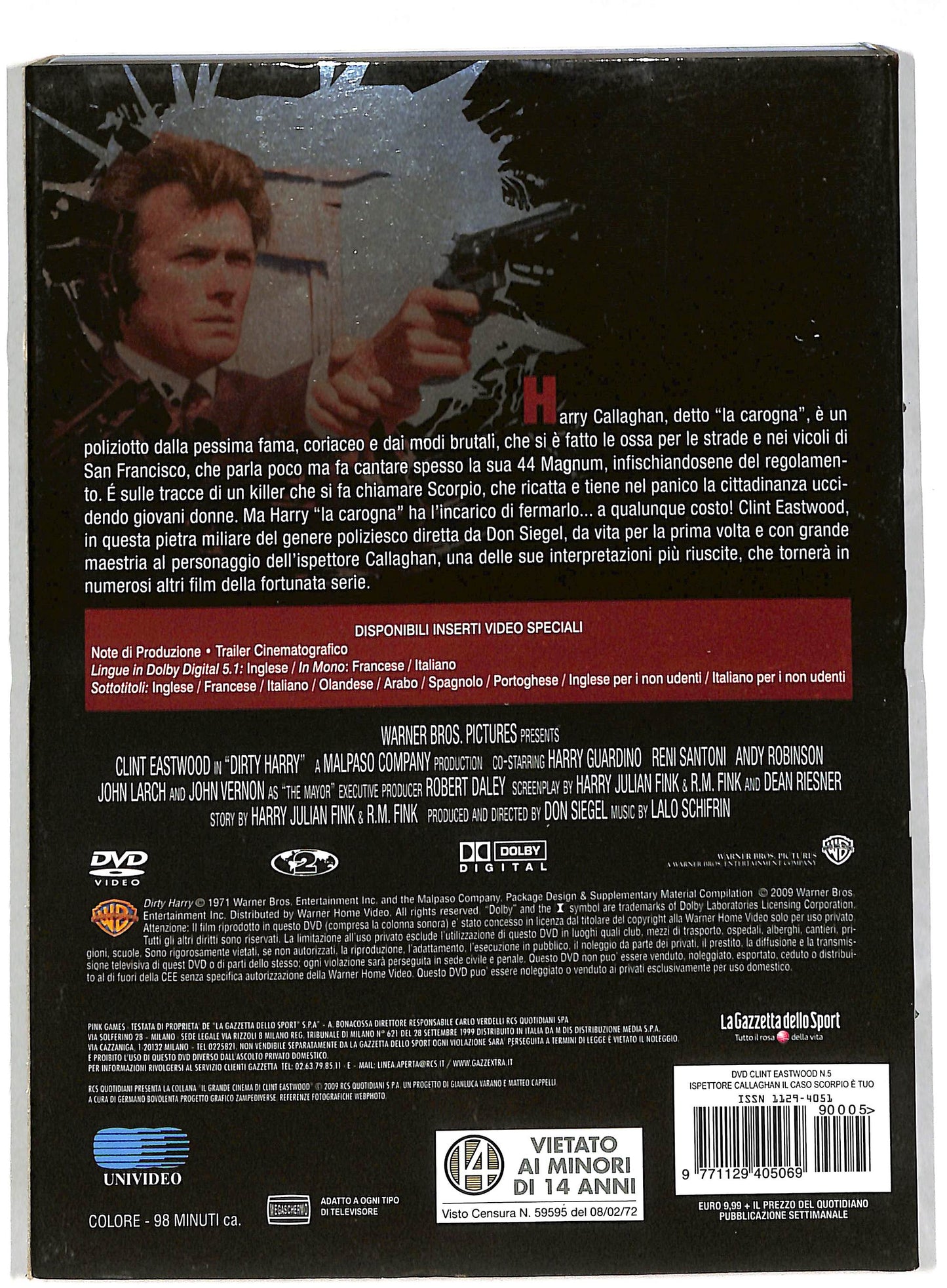 EBOND Ispettore callaghan il caso scorpio e tuo EDITORIALE DVD DB564702