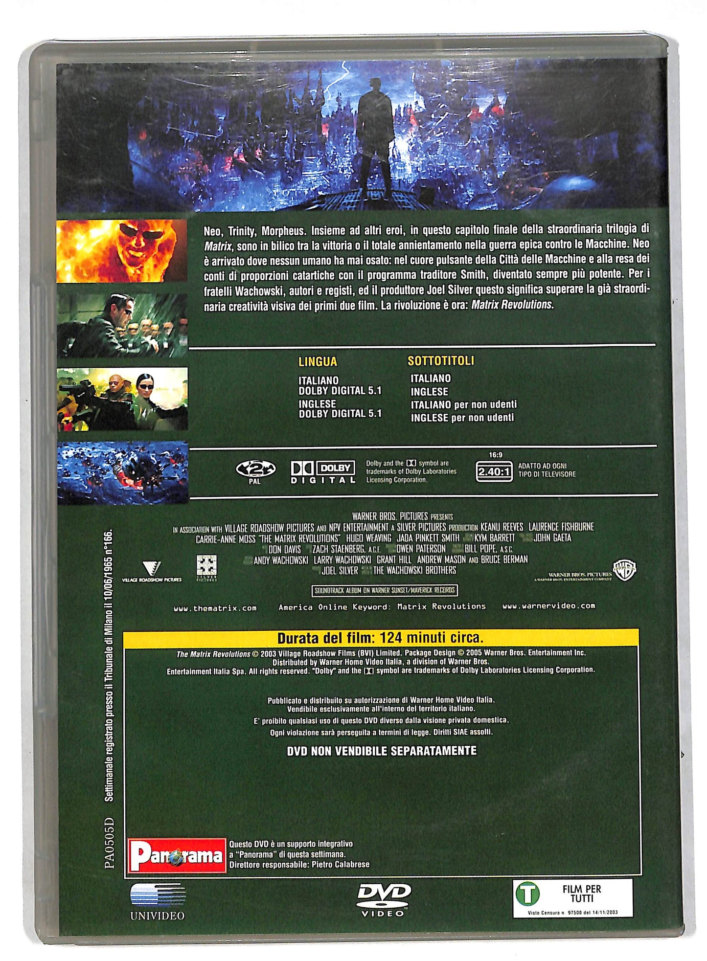 EBOND Matrix Revolutions EDITORIALE DVD DB564712