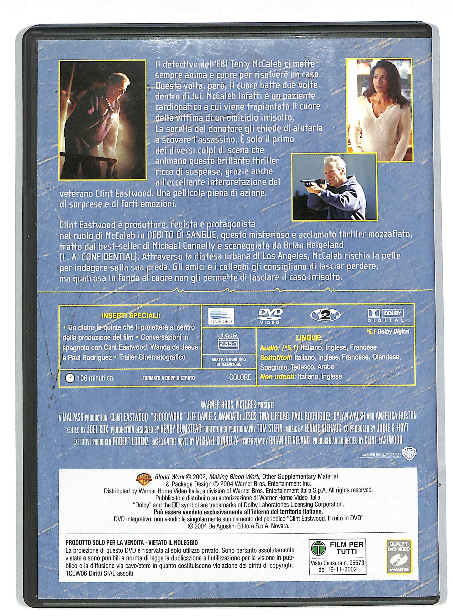 EBOND Debito di sangue EDITORIALE DVD DB568741