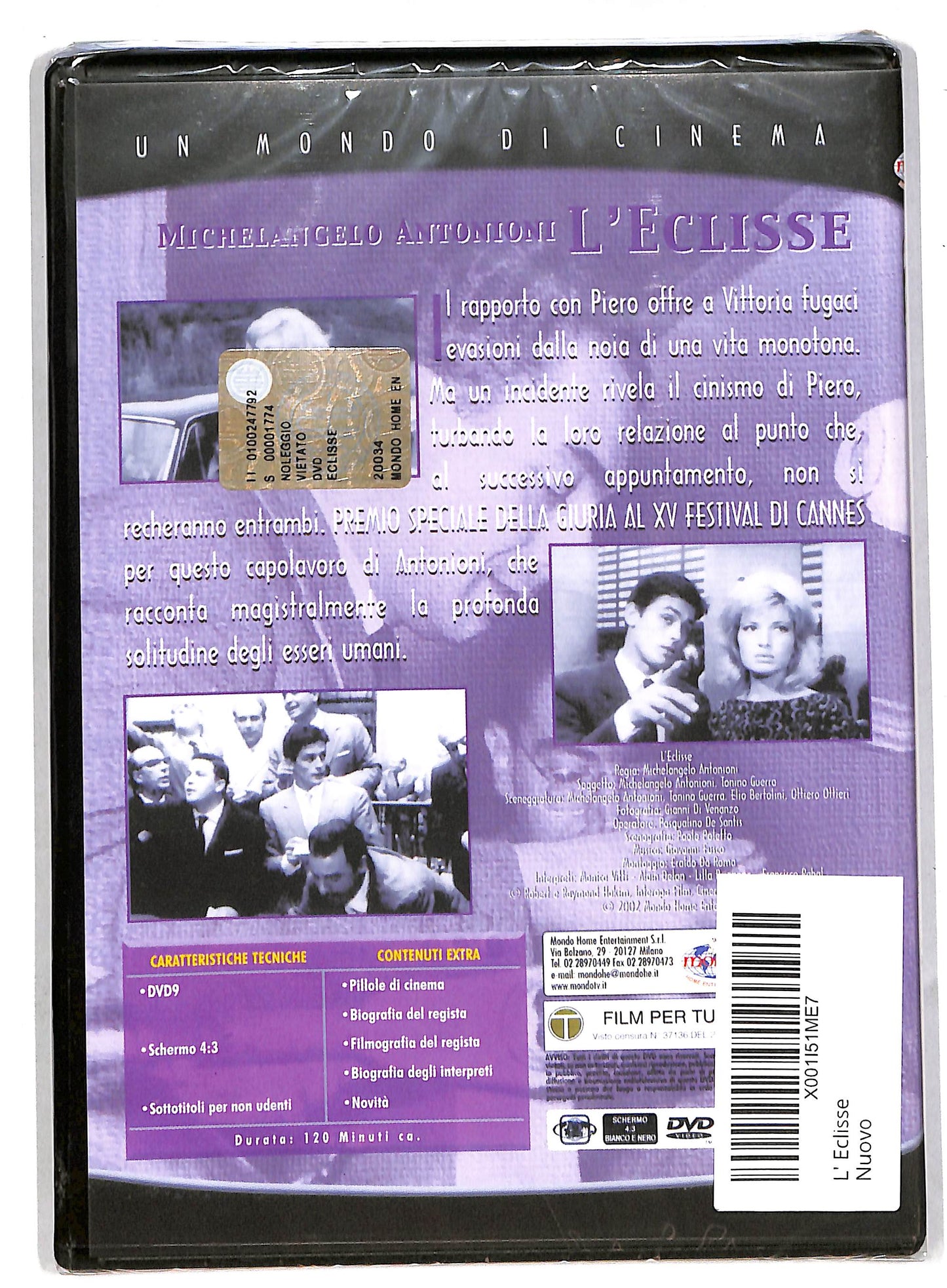 EBOND L' Eclisse - michelangelo antonioni DVD DB571931