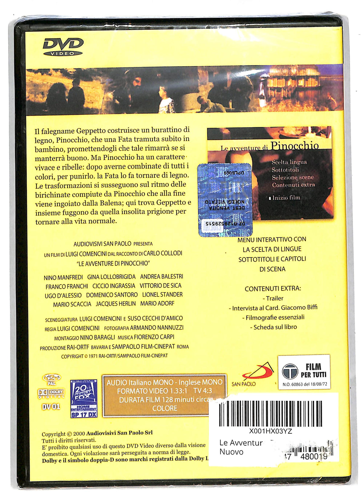 EBOND Le avventure di pinocchio DVD DB572310