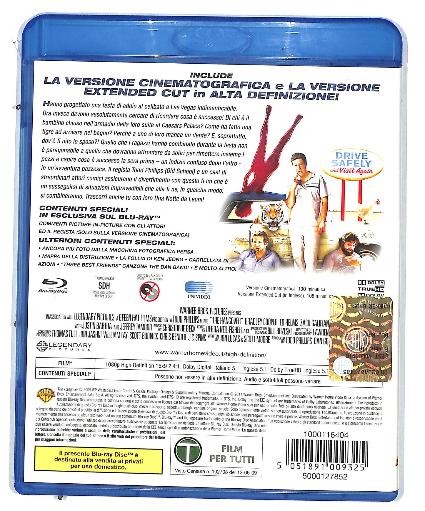 EBOND Una notte da leoni extended cut BLURAY BLURAY DB574606