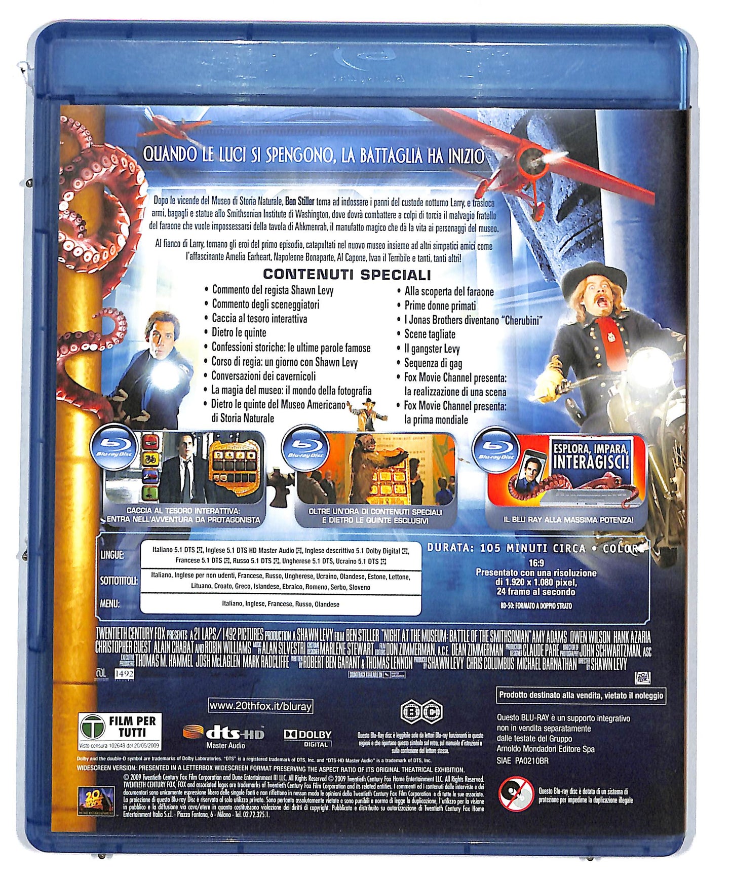 EBOND Una notte al museo 2 - la fuga EDITORIALE BLURAY DB574620