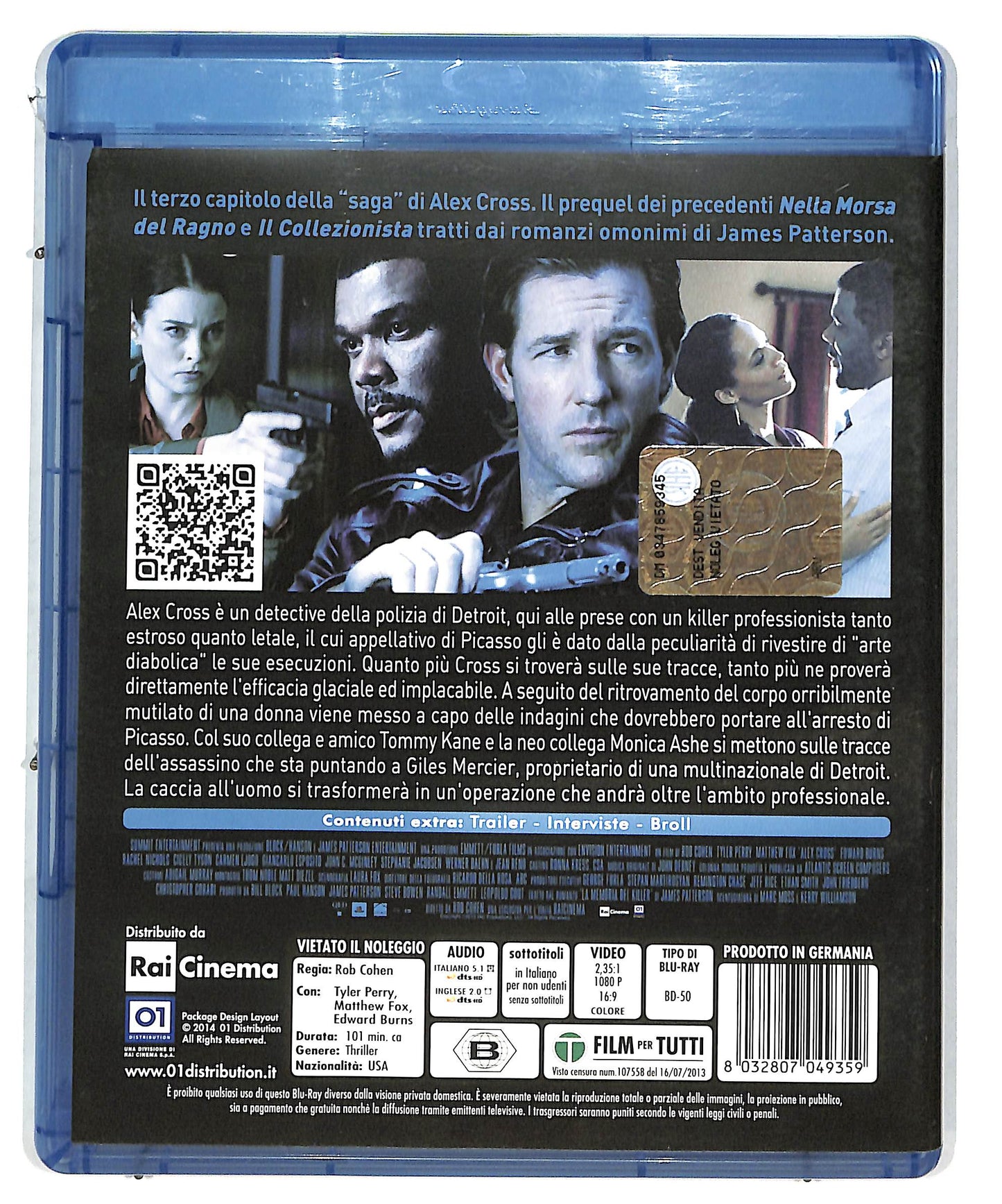 EBOND Alex Cross - La Memoria Del Killer BLURAY DB574657