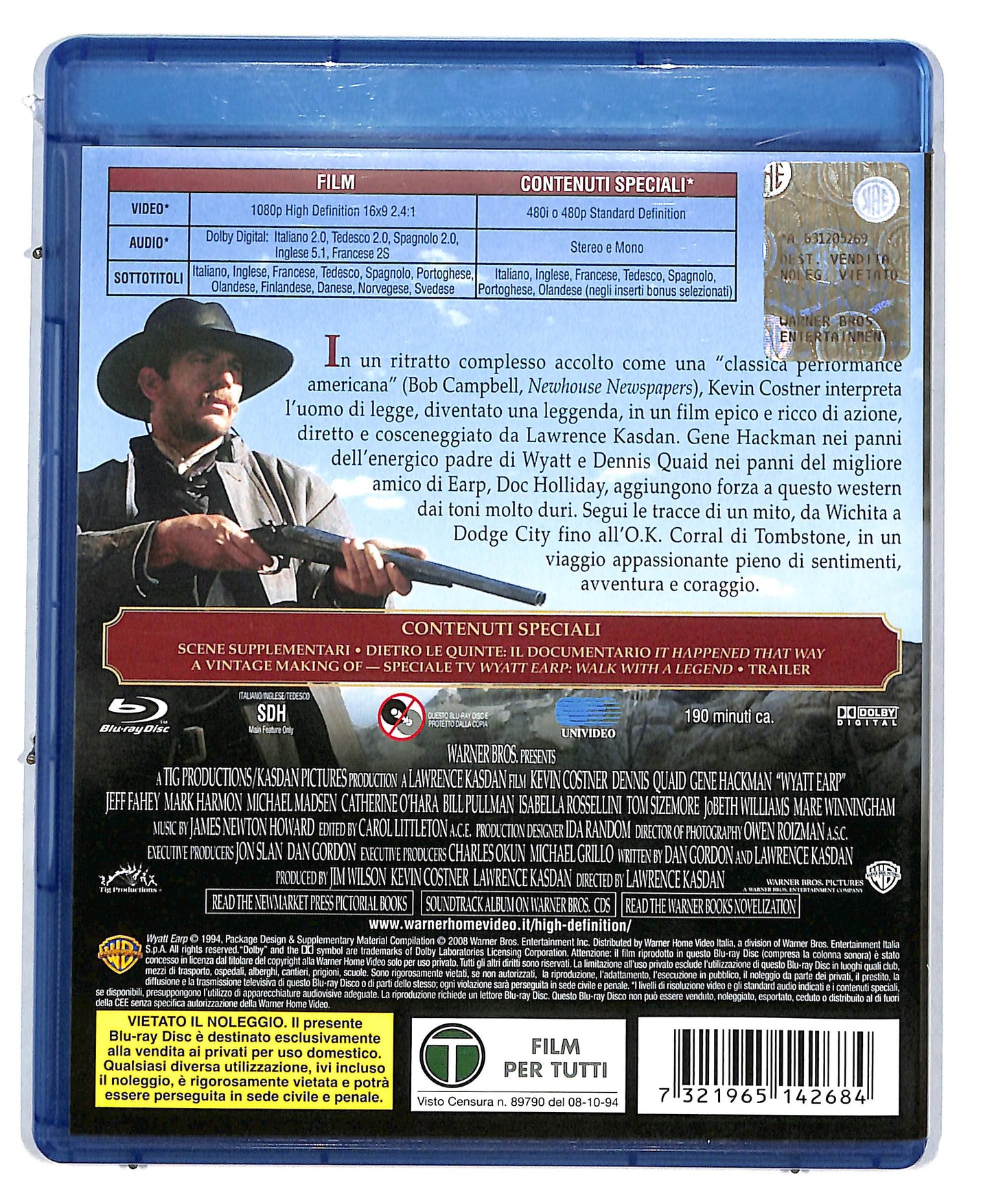 EBOND Wyatt Earp BLURAY DB574935