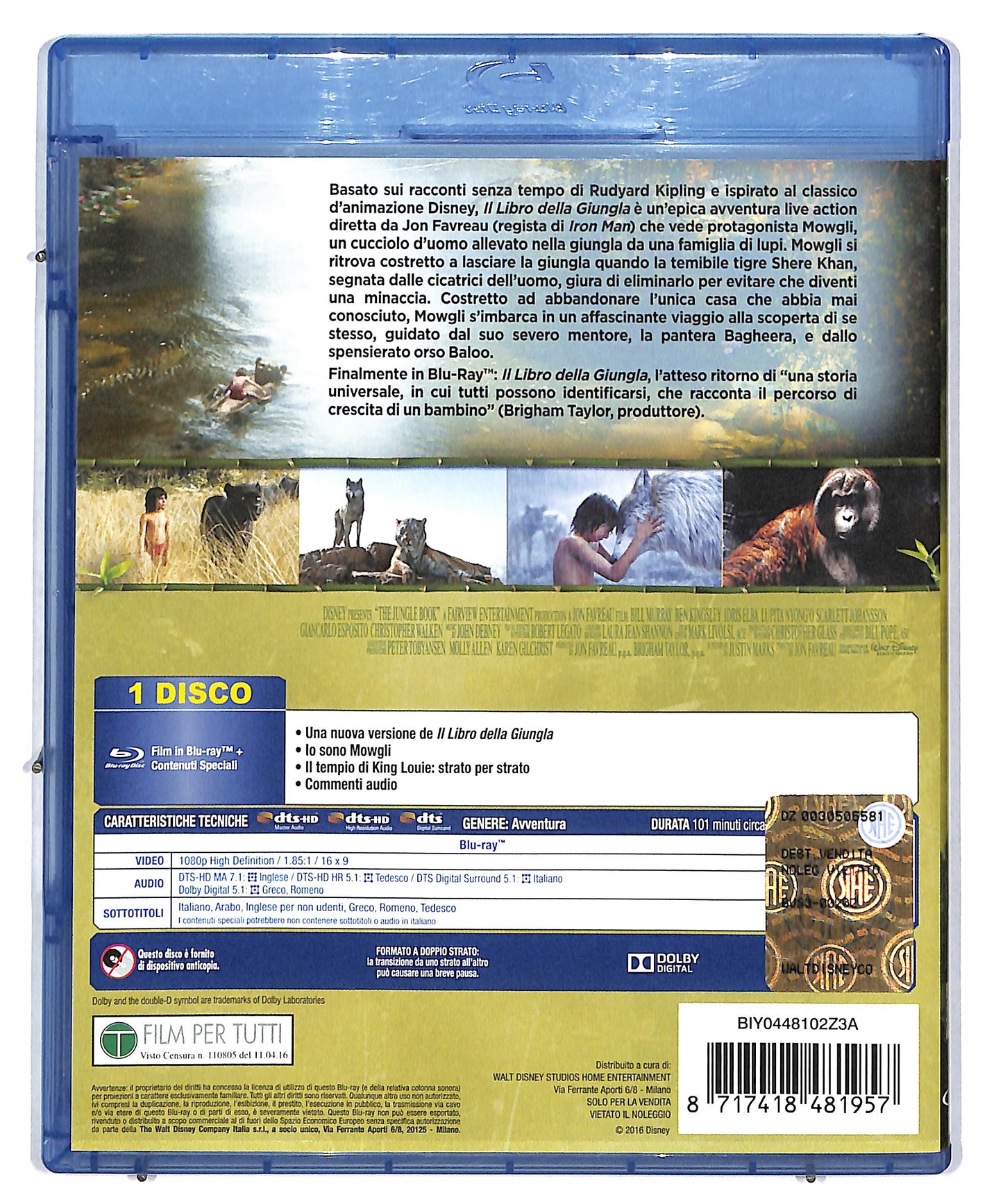 EBOND Il libro della giungla BLURAY BLURAY BLURAY DB574946