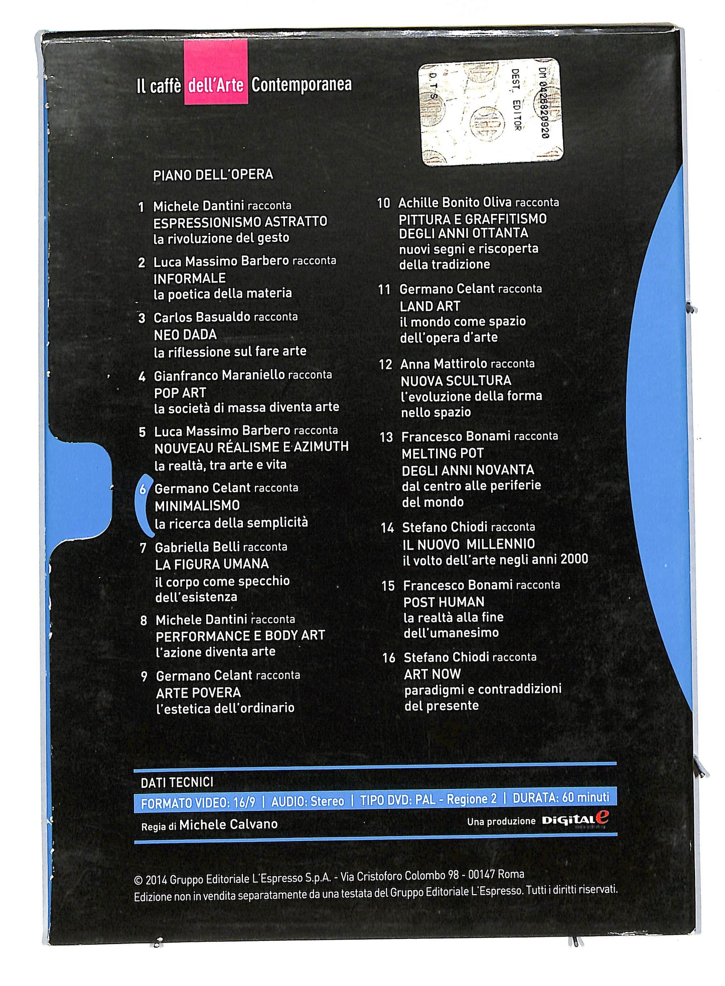 EBOND Germano Celant Minimalismo - il caffe dell EDITORIALE DVD DB575331