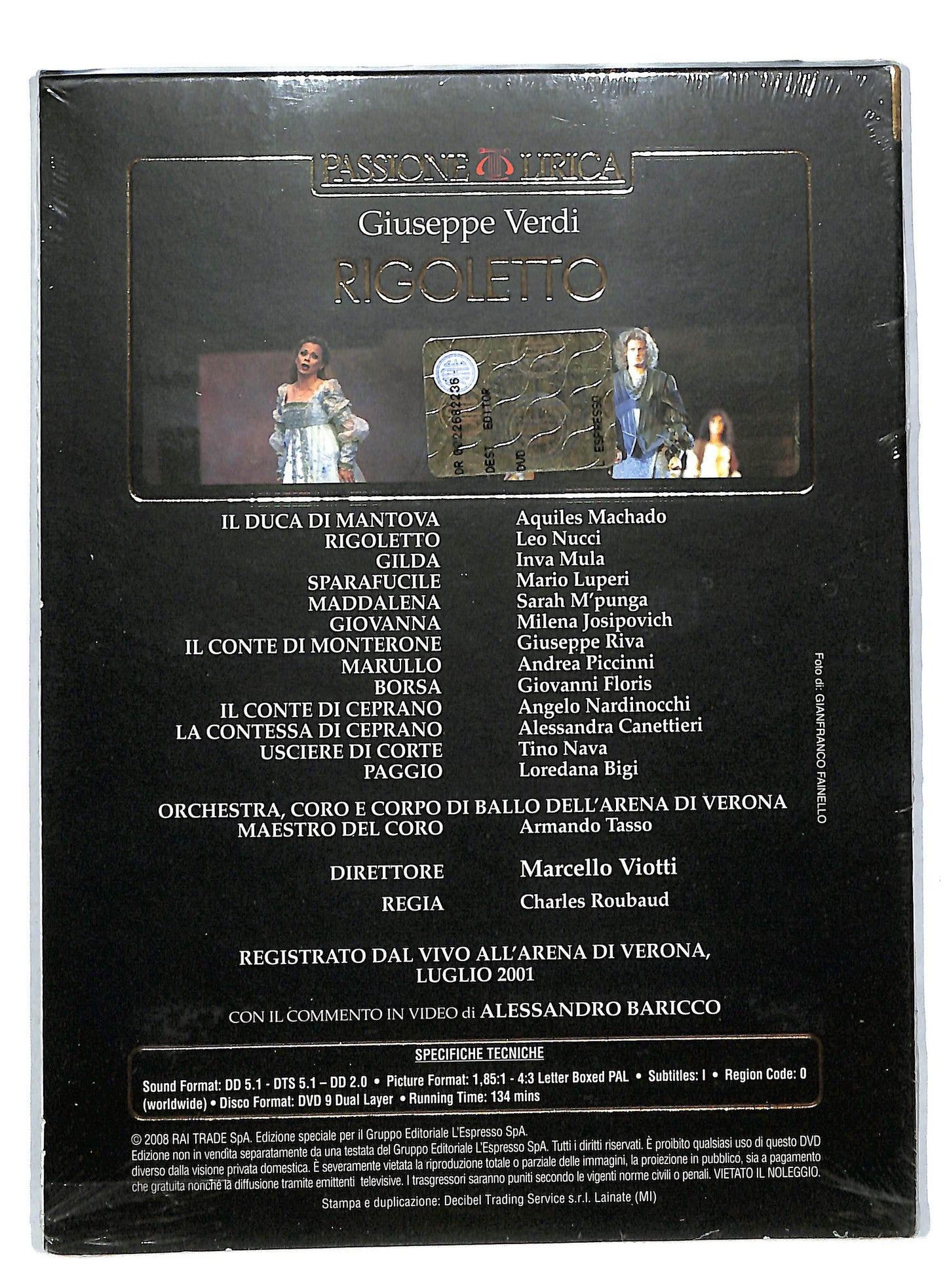 EBOND Giuseppe Verdi - Rigoletto EDITORIALE DIGIPACK DVD DB575343