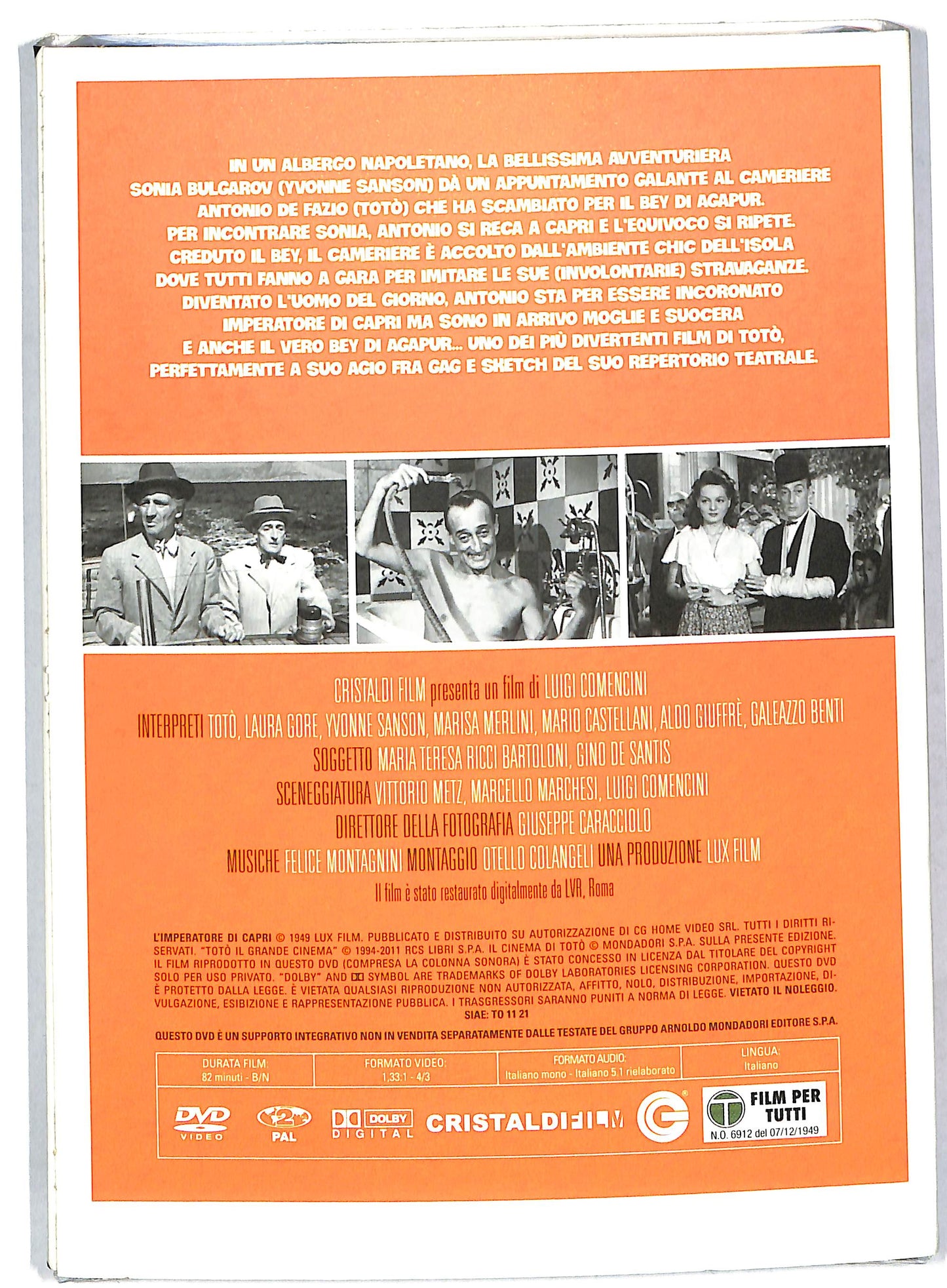 EBOND L'imperatore di Capri EDITORIALE DVD DB575349