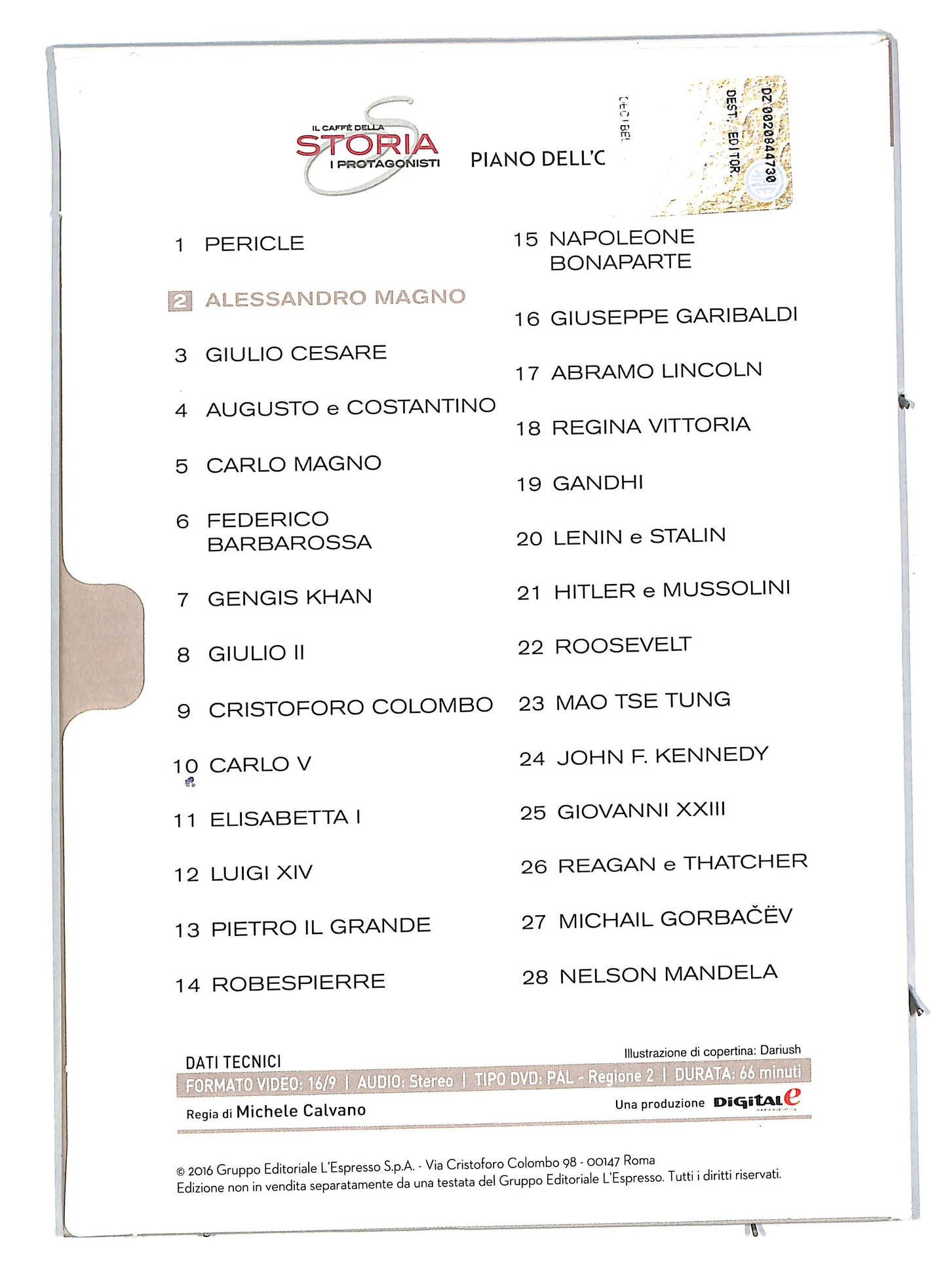 EBOND Alessandro Magno raccontato da Ugo Fantasia EDITORIALE DVD DB575356