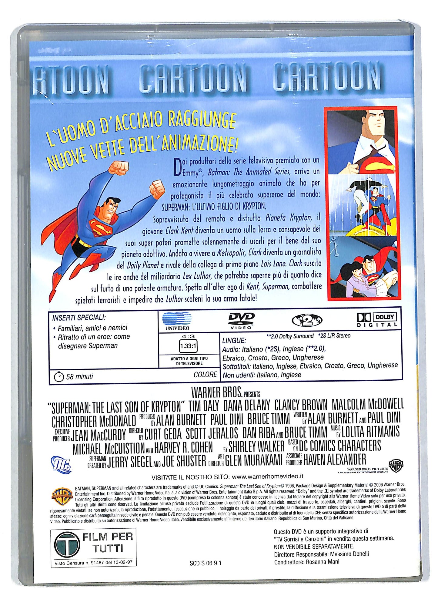 EBOND Superman - L'ultimo fliglio di Krypton EDITORIALE DVD DB575367