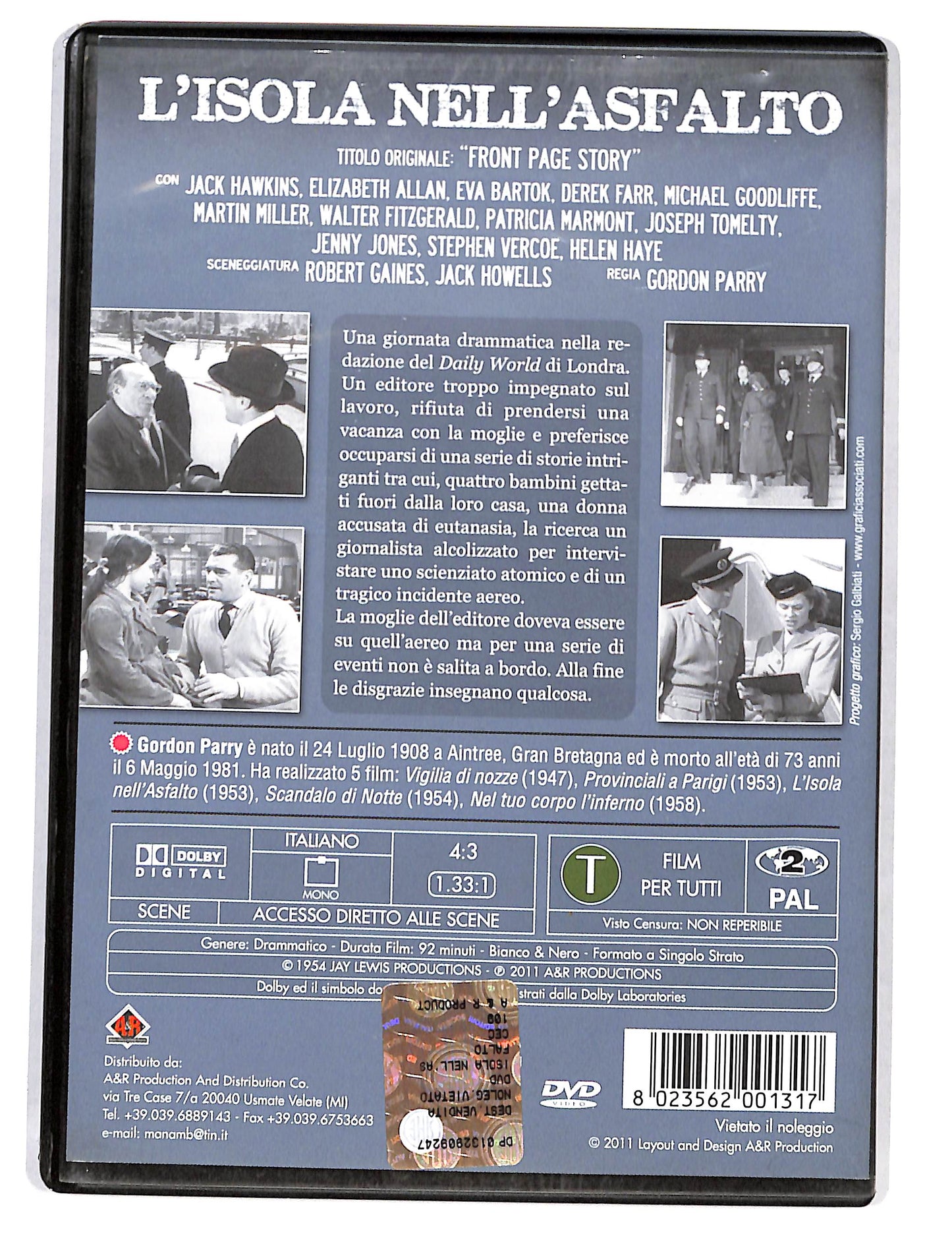 EBOND L'isola nell'asfalto DVD DB577408