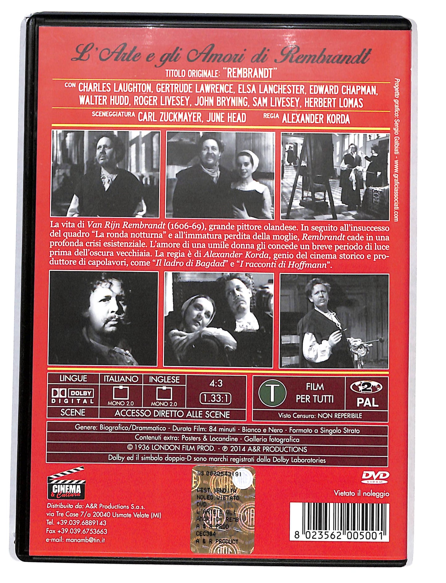 EBOND L'Arte E Gli Amori Di Rembrandt DVD DB577414