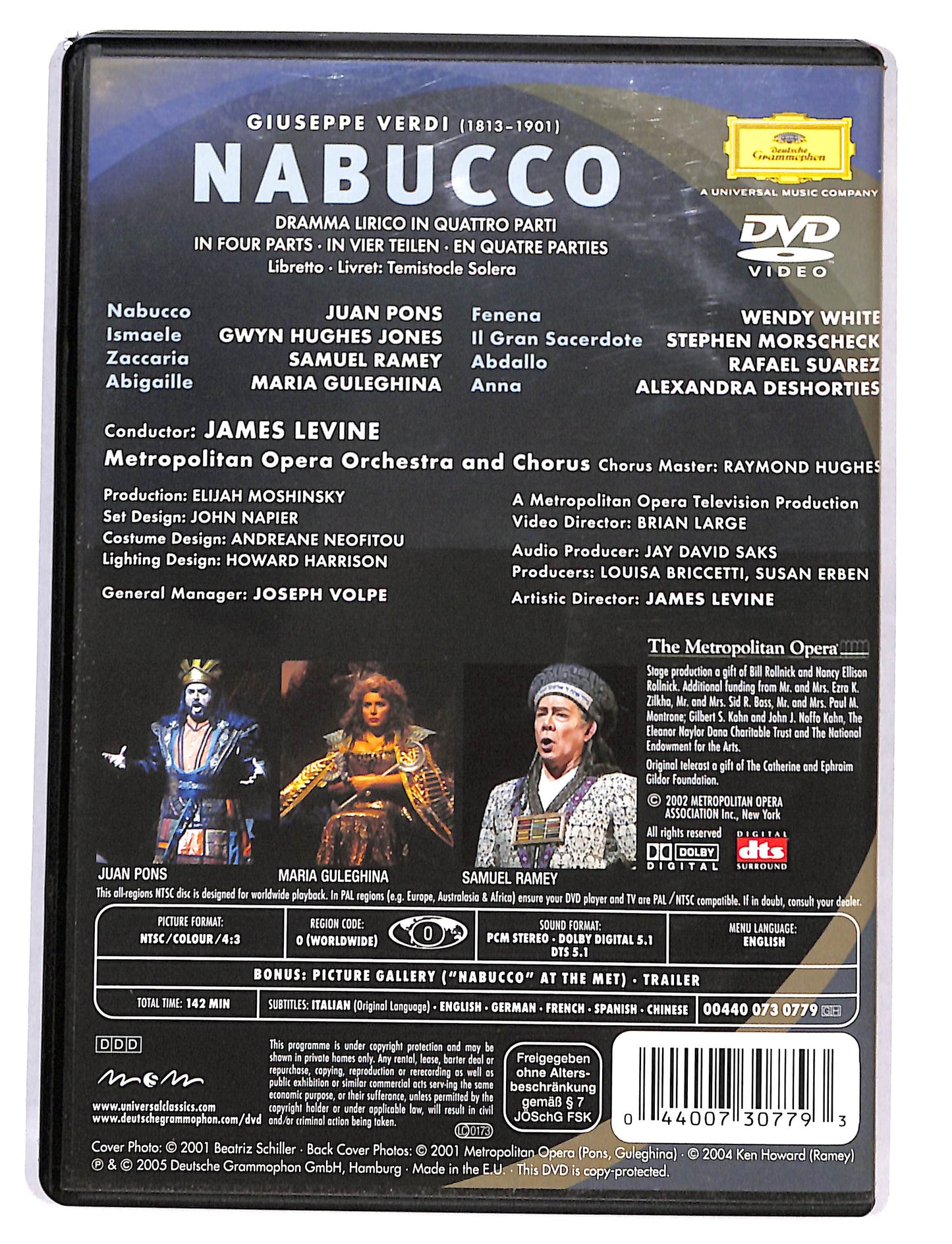 EBOND Verdi - Nabucco- Levine DVD DB577432