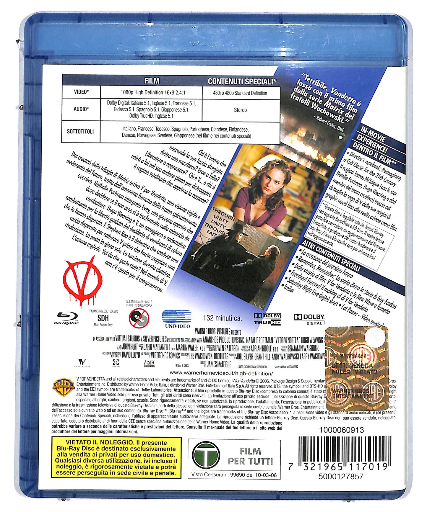 EBOND V Per Vendetta BLURAY DB577648