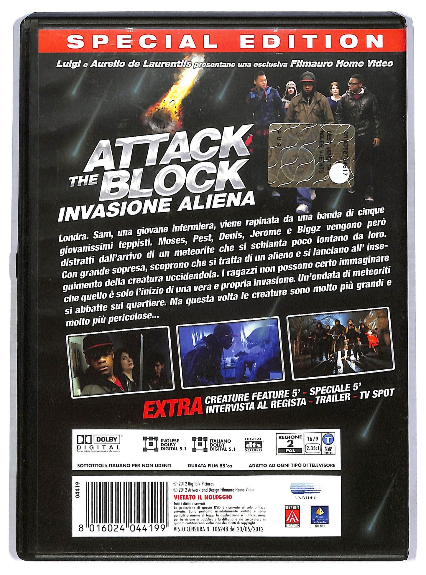 EBOND Attack the Block - Invasione aliena EDIZIONE SPECIALE DVD DB578018