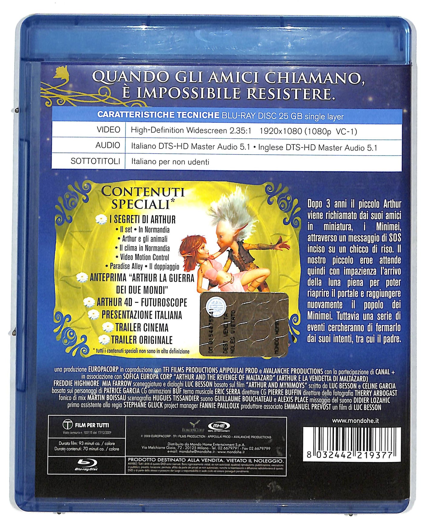 EBOND Arthur e la vendetta di Maltazard BLURAY DB578335