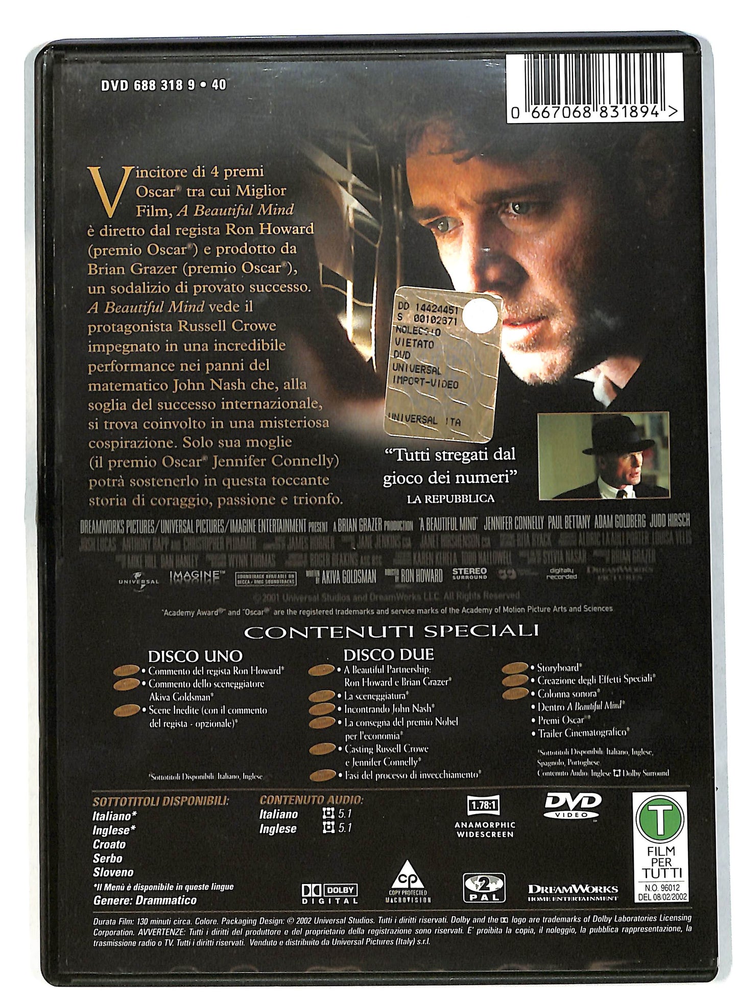 EBOND A Beautiful mind ( 2 dischi ) DVD DB579202