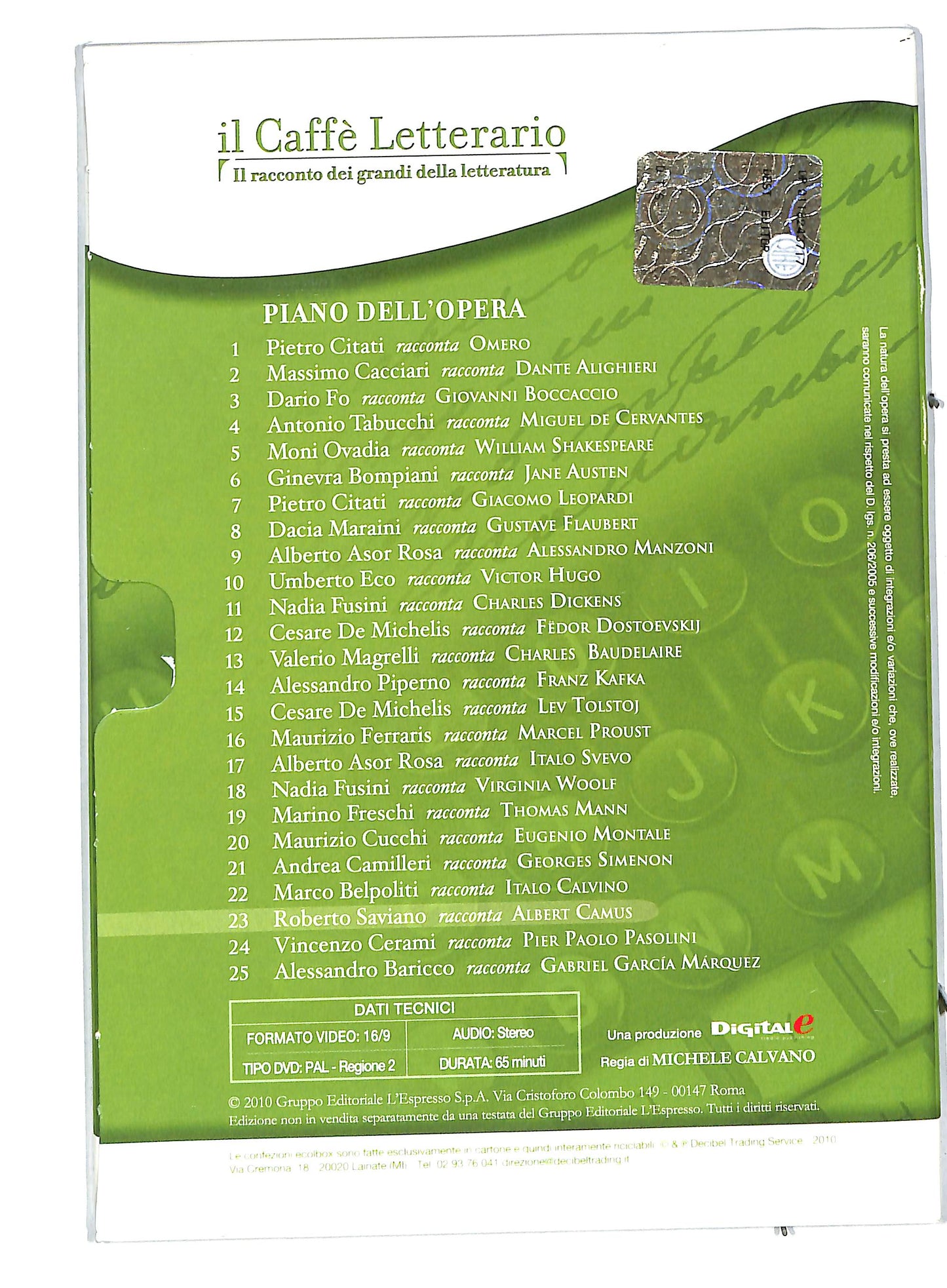 EBOND Roberto saviano racconta Albert Camus EDITORIALE DVD DB579236