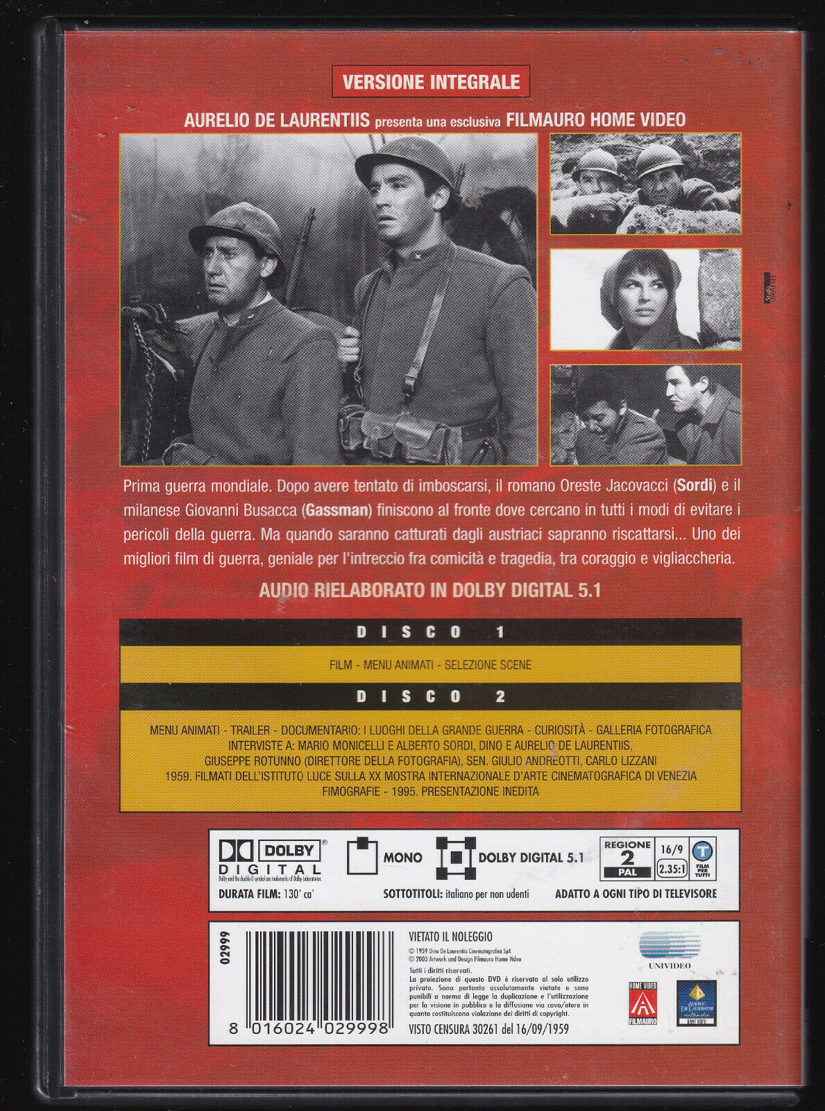 EBOND La Grande Guerra DVD DB580315