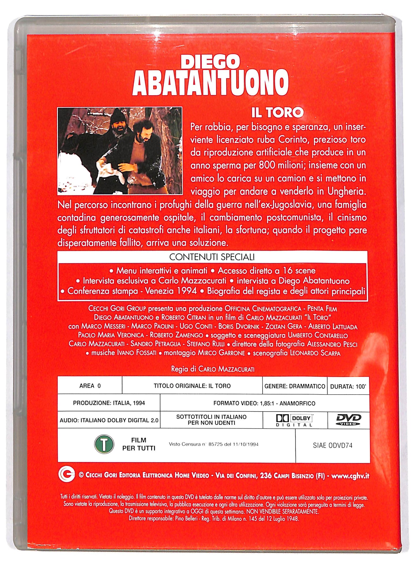EBOND Il toro EDITORIALE DVD DB580322