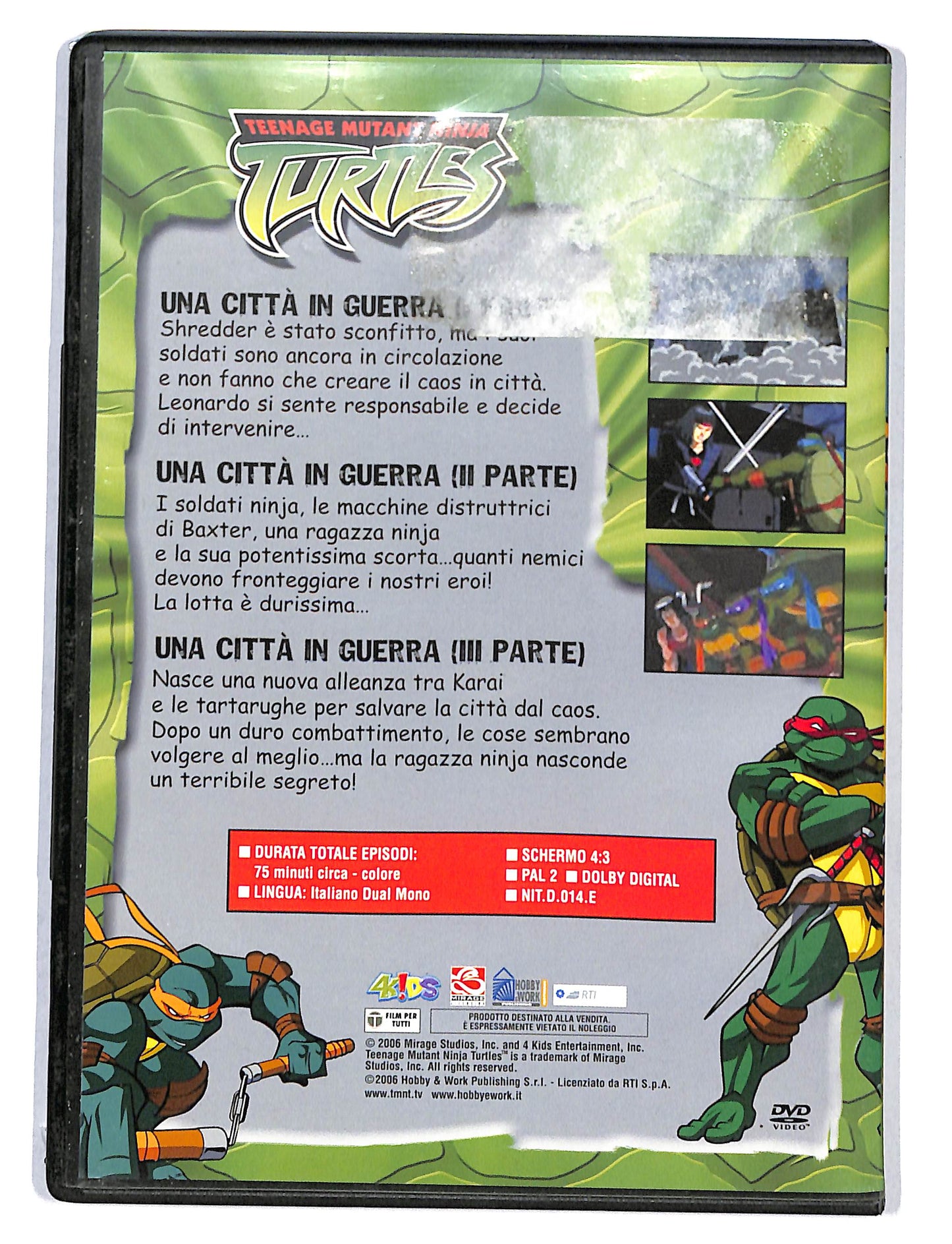 EBOND Teenage Mutant Ninja Turtles vol. 14 una citta in guerra DVD DB580616