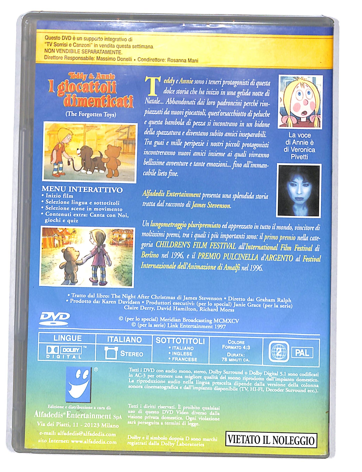 EBOND Teddy & Annie I giocattoli dimenticati EDITORIALE DVD DB580619