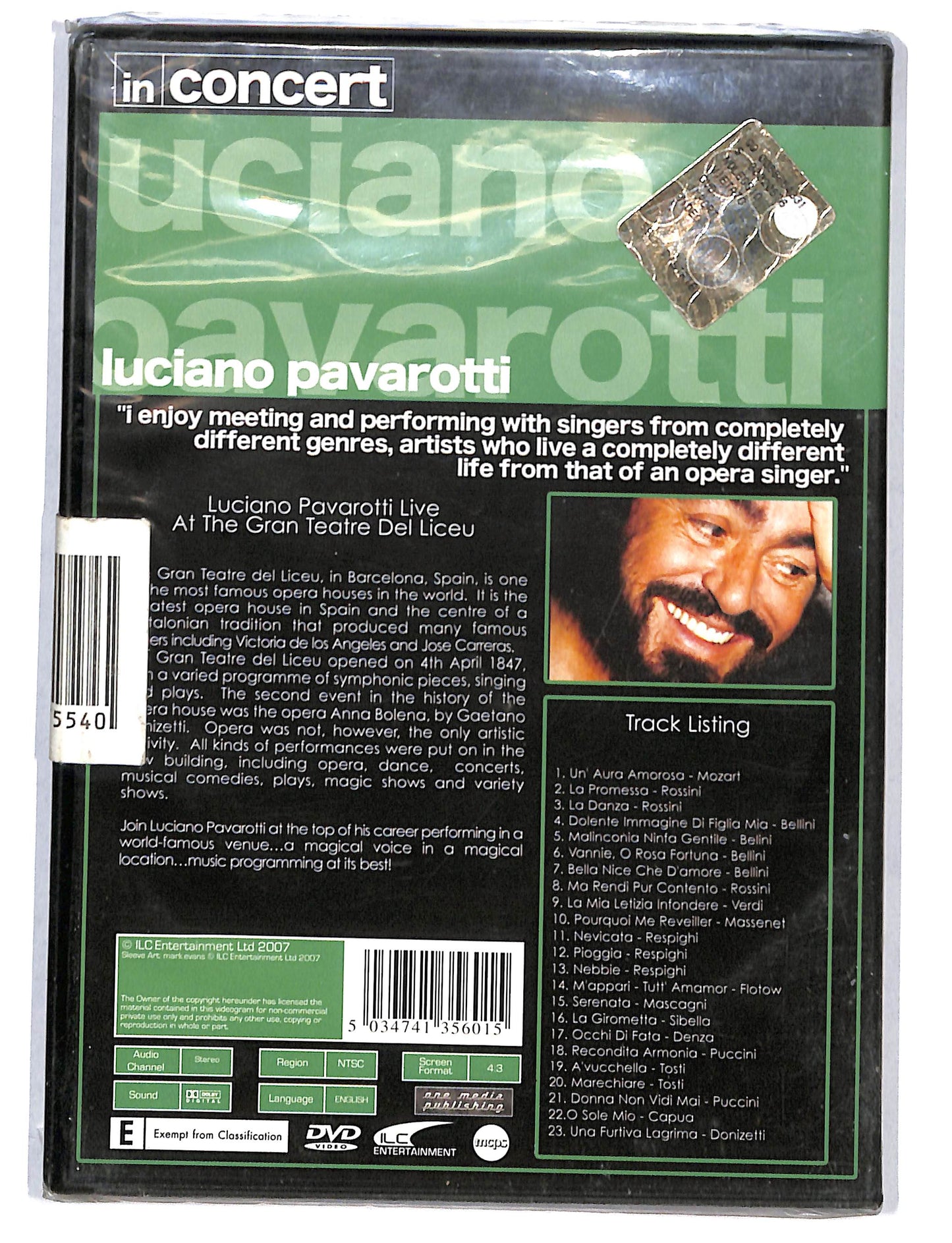 EBOND Luciano Pavarotti In Concert DVD DB582101