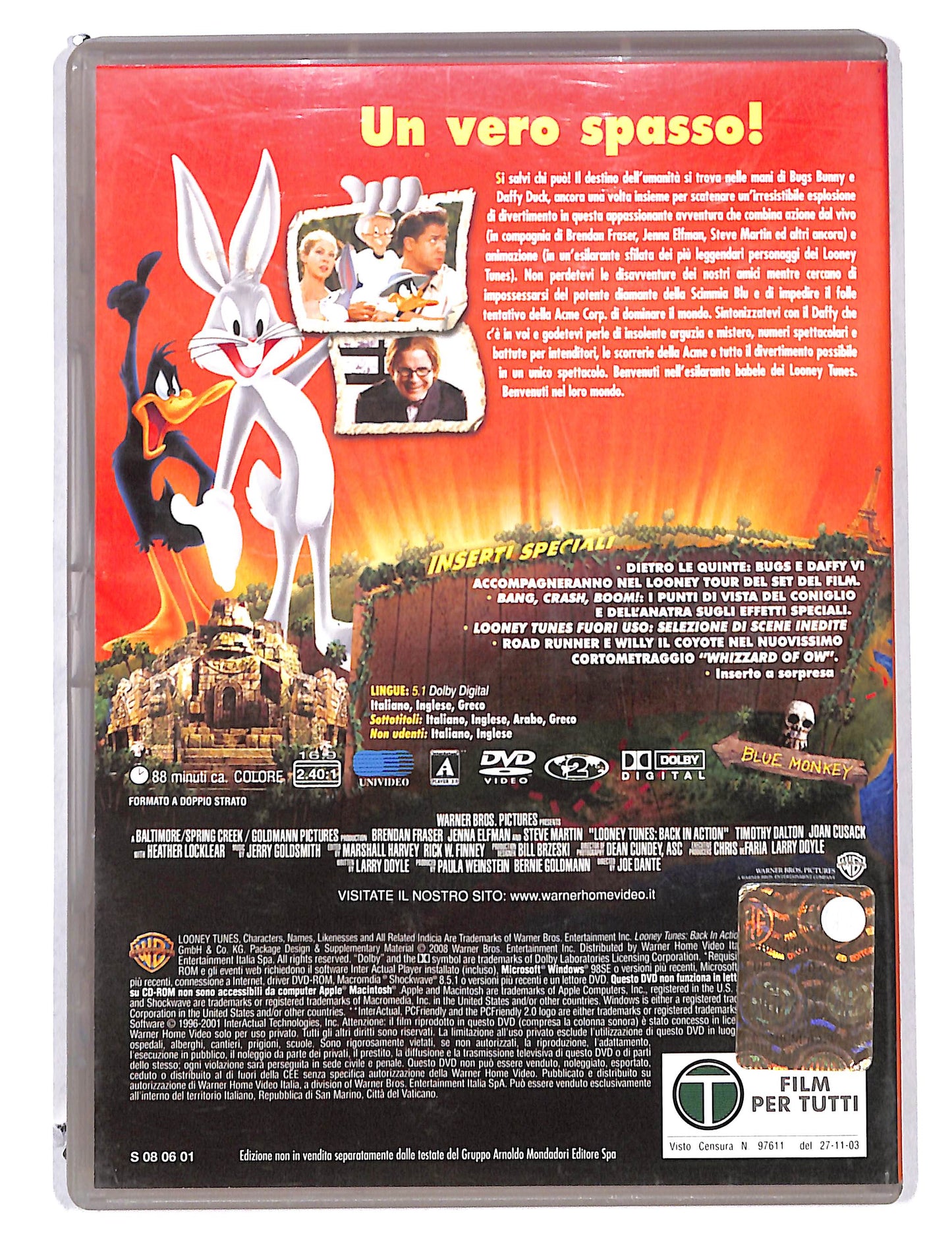 EBOND Looney Tunes back in action il film EDITORIALE DVD DB582148